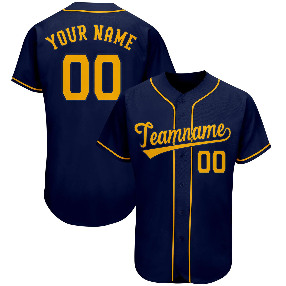 Custom Navy Team Classic Style Authentic Baseball Jersey| KXKSHOP