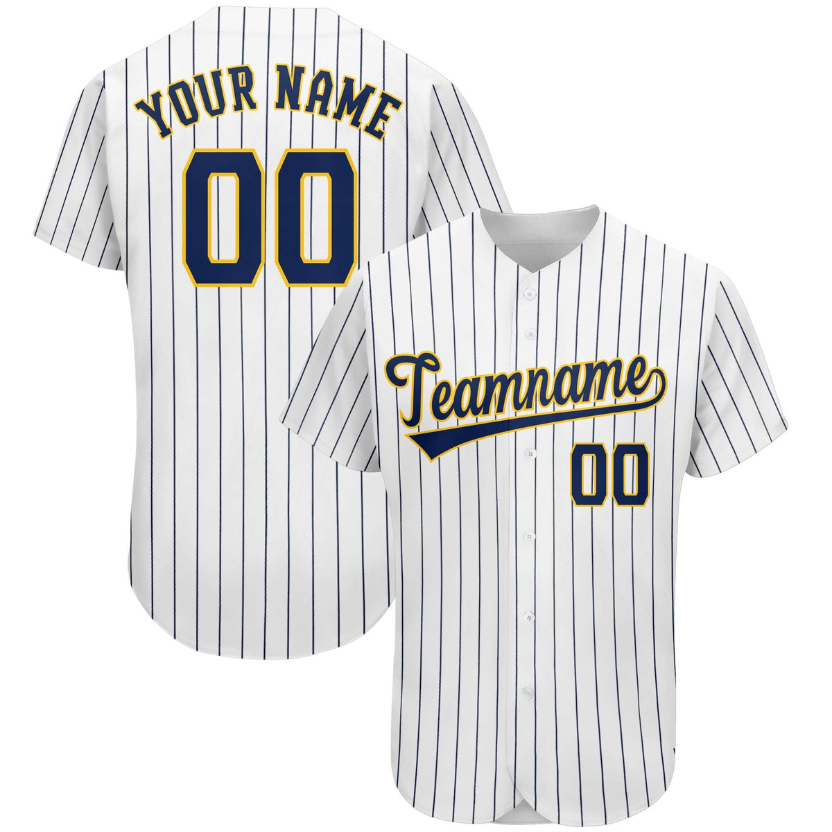 Custom Navy Team Classic Style Stripe Fashion Authentic Baseball Jersey| KXKSHOP