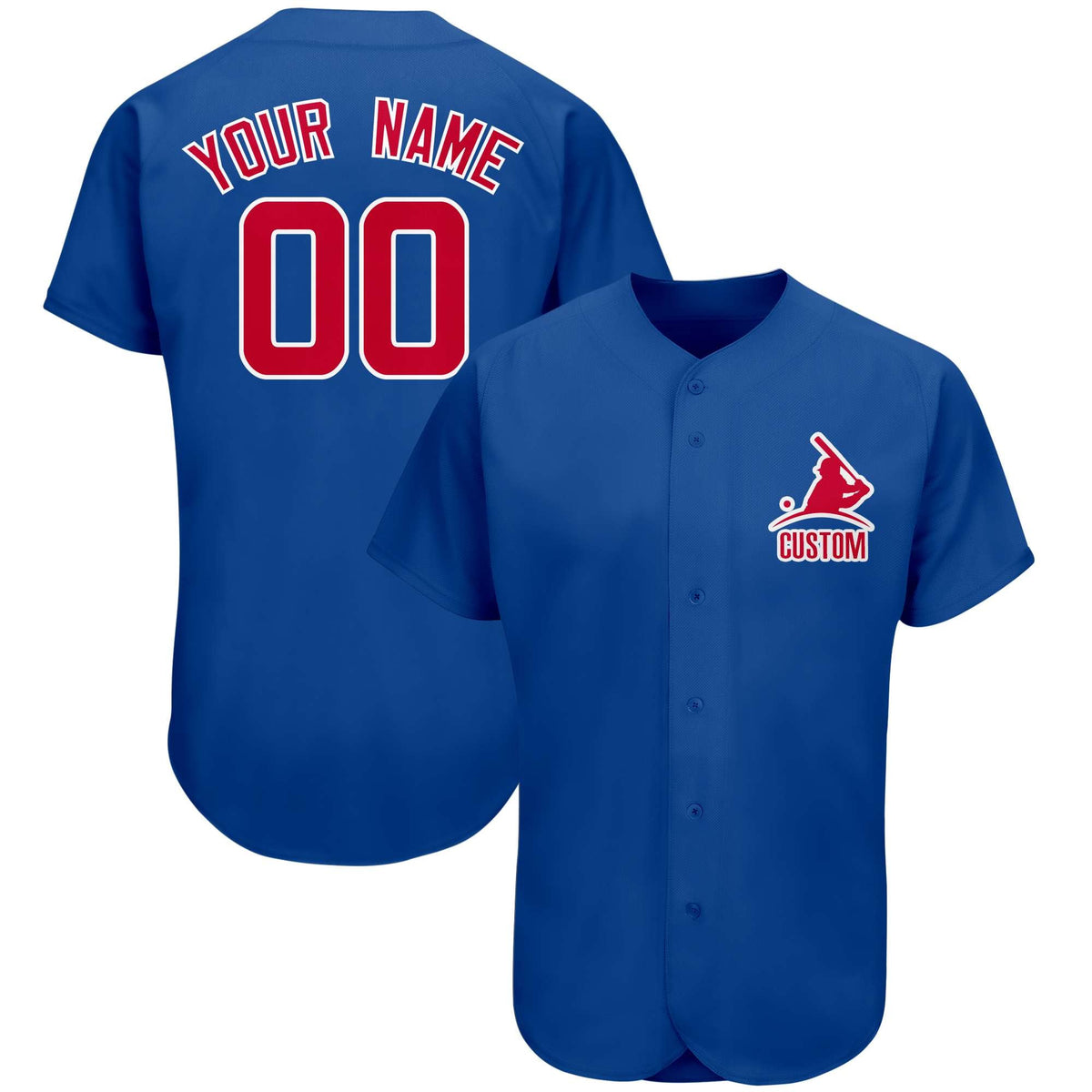 Custom Royal Team Classic Style Authentic Baseball Jersey| KXKSHOP