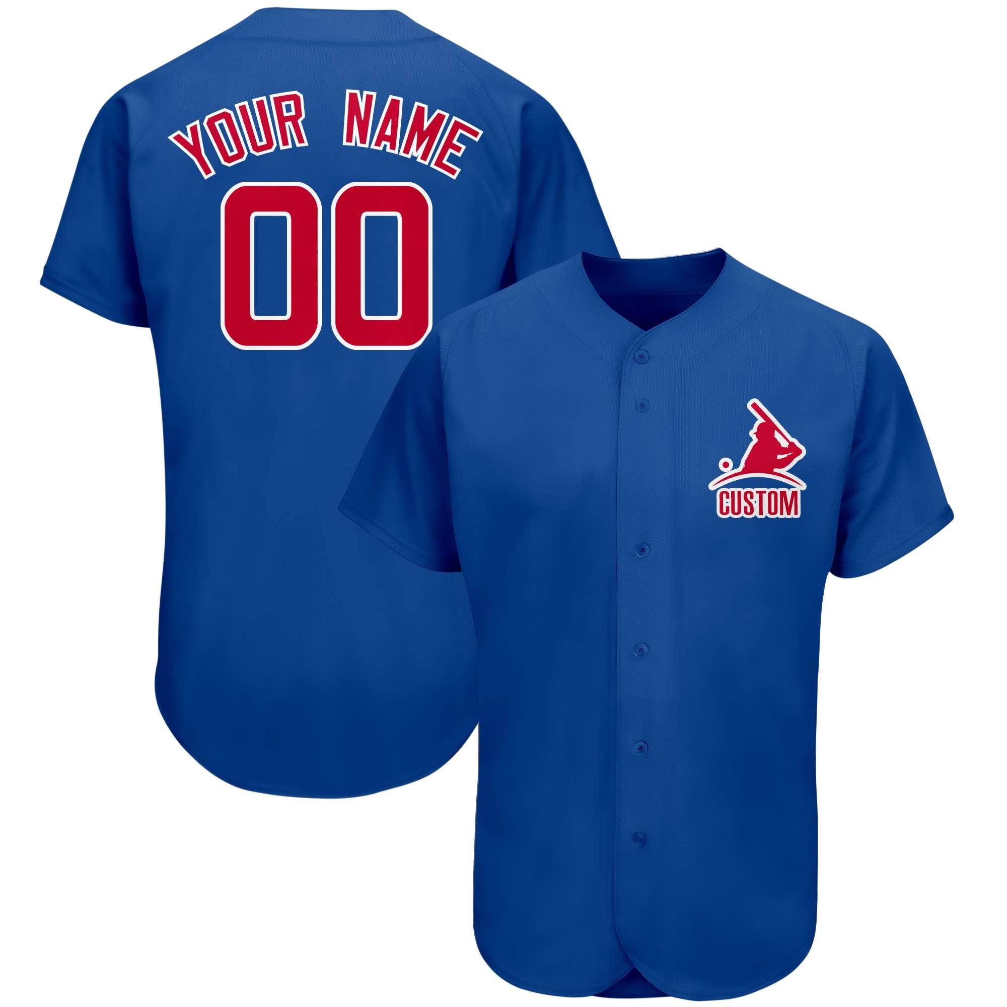 Custom Royal Team Classic Style Authentic Baseball Jersey| KXKSHOP