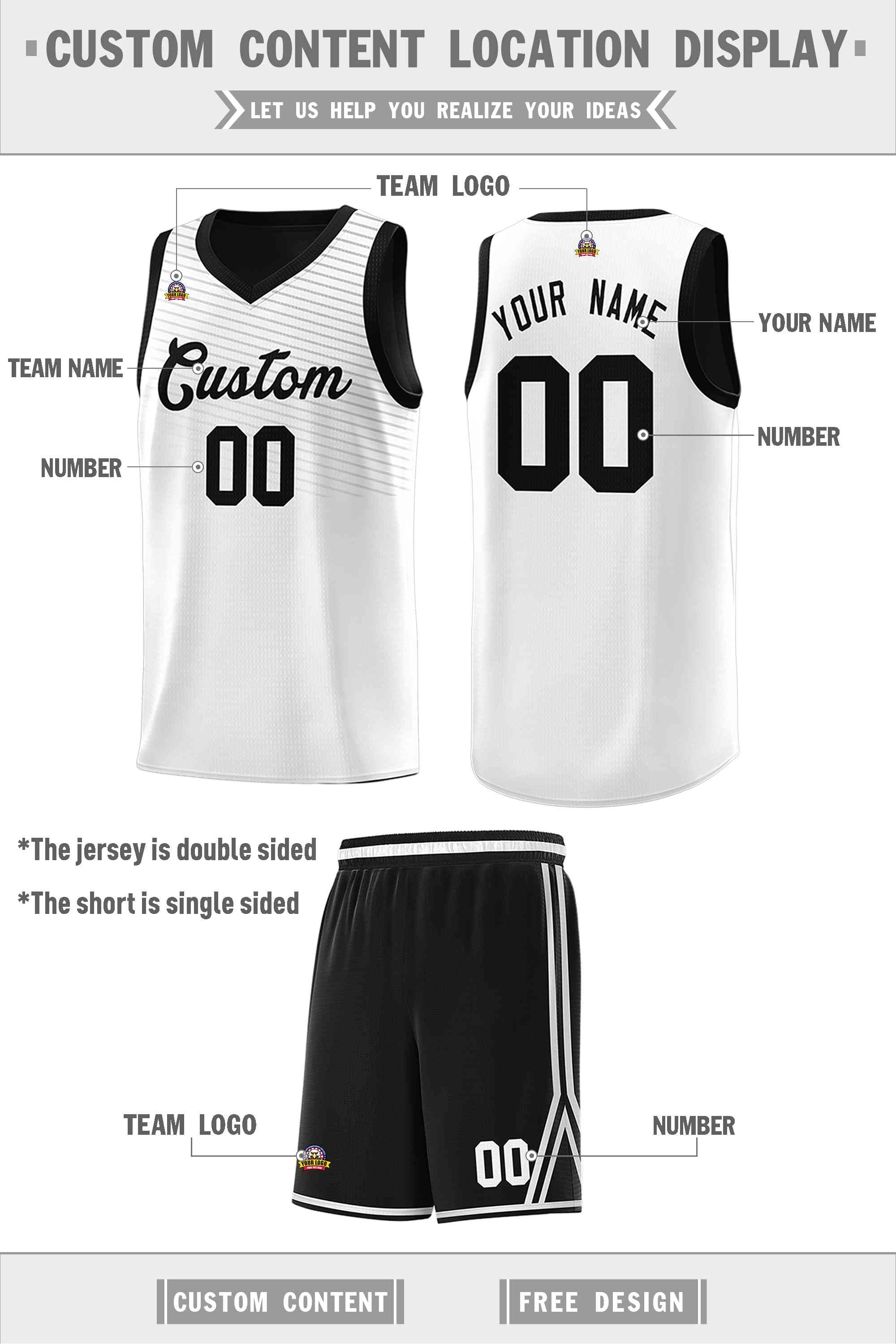Basketball Jersey Cheap Sports Jerseys From Uk Custom Black White