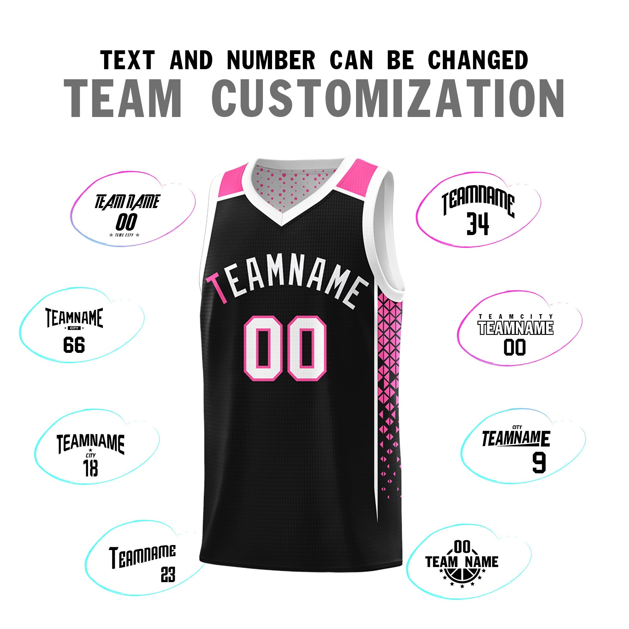 Custom Black White Side Gradient Patttern Double Side Sports Uniform Basketball Jersey|KXKSHOP