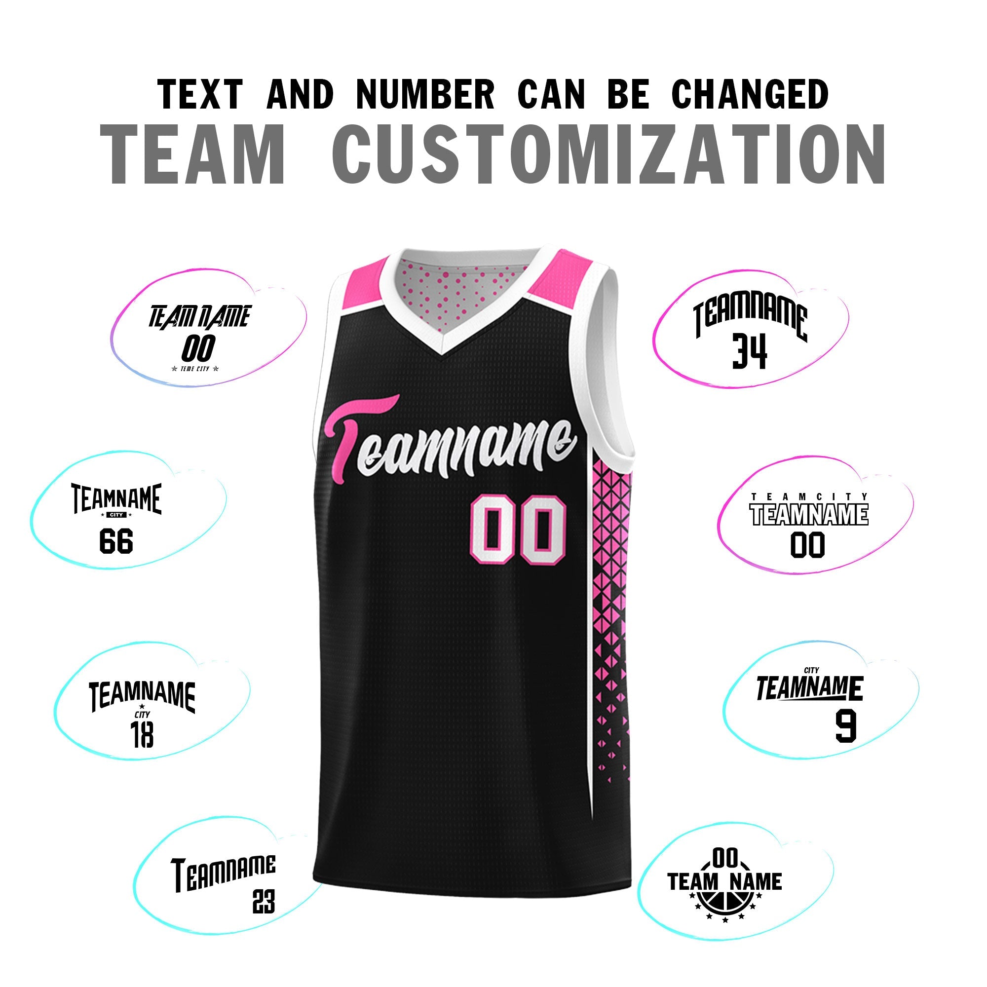 Custom Black White Side Gradient Patttern Double Side Sports Uniform Basketball Jersey|KXKSHOP