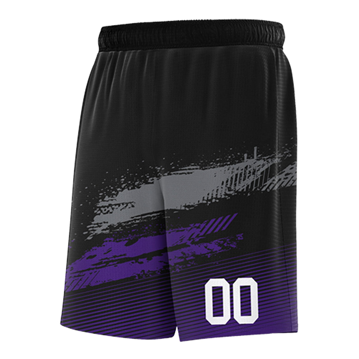 Custom Black Grey and Purple Graffiti Pattern Sports Uniform Basketball Jersey|KXKSHOP