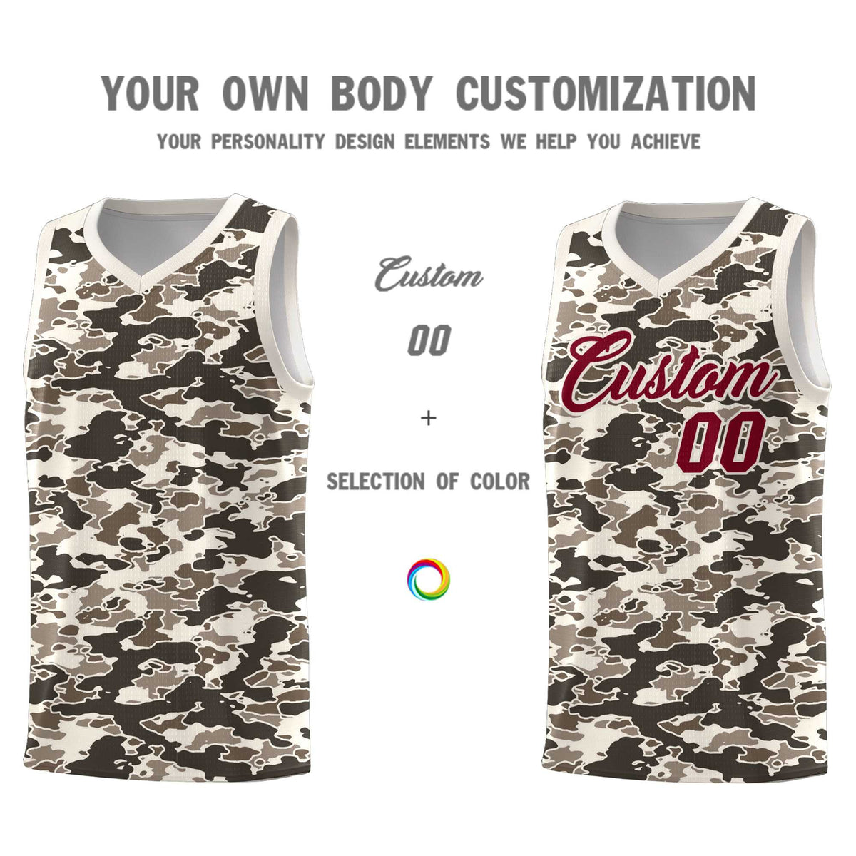 Custom Personalized Camo Kits Sports Uniform Basketball Jersey|KXKSHOP