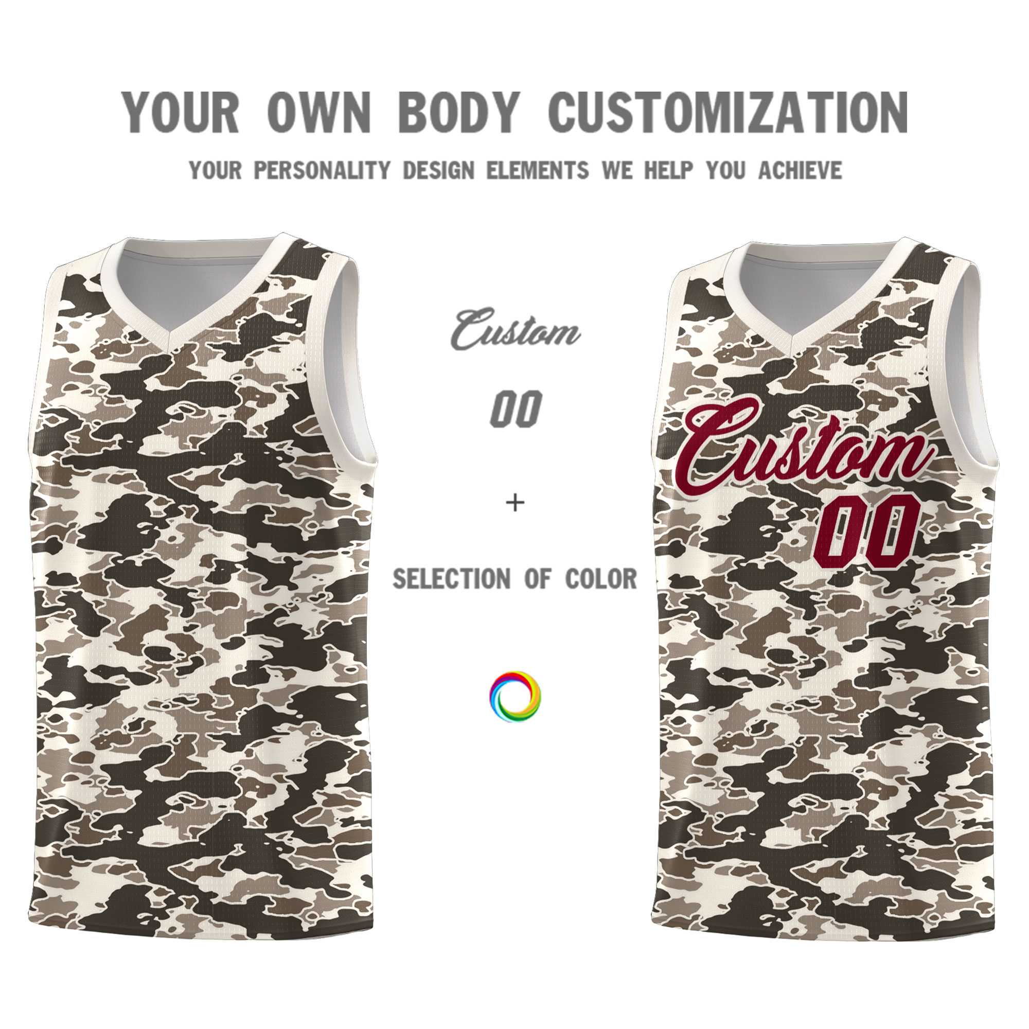Custom Personalized Camo Kits Sports Uniform Basketball Jersey|KXKSHOP