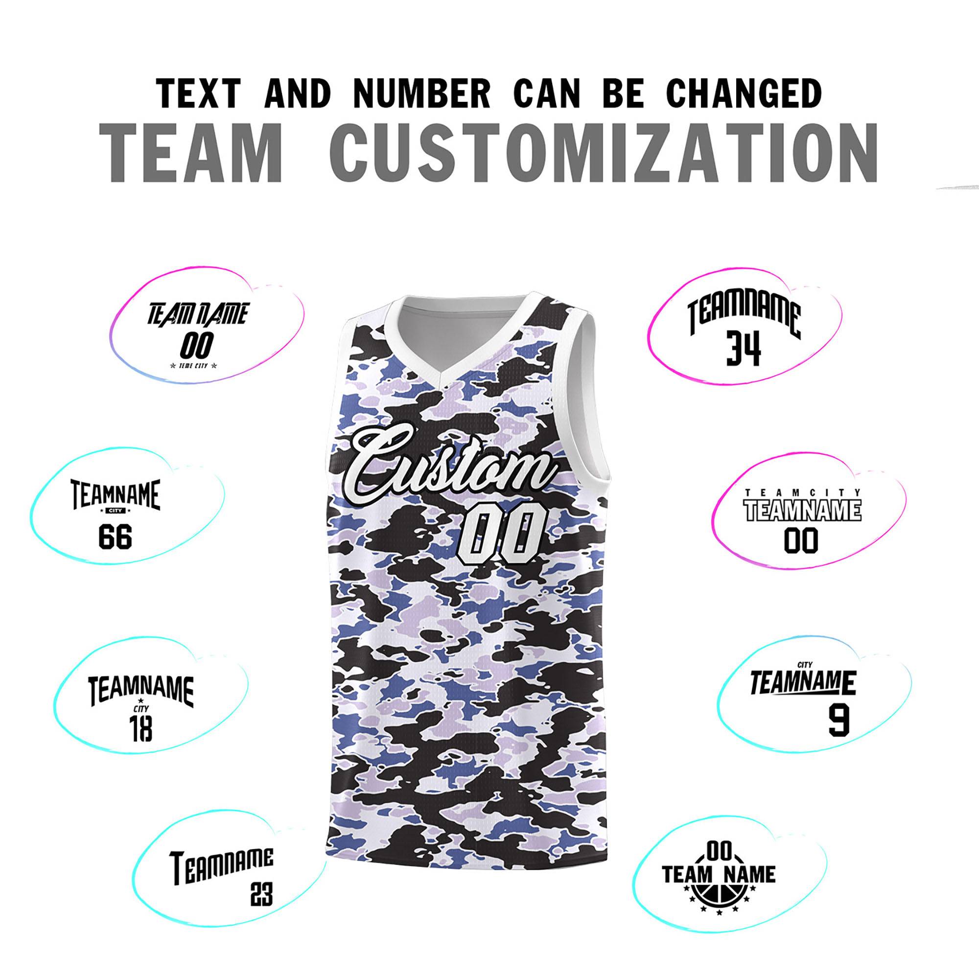 Custom Personalized Camo Kits Sports Uniform Basketball Jersey|KXKSHOP