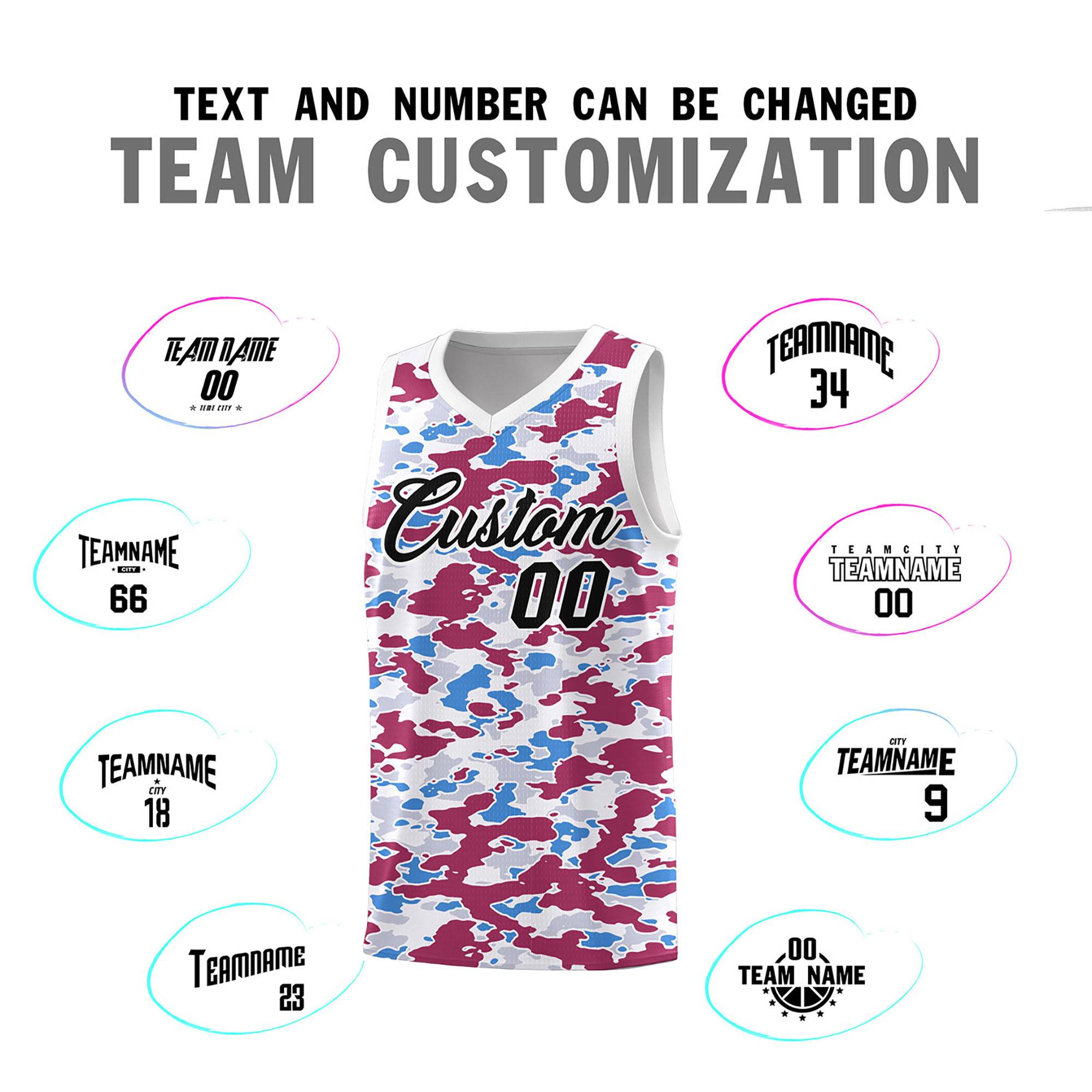 Custom Personalized Camo Kits Sports Uniform Basketball Jersey|KXKSHOP