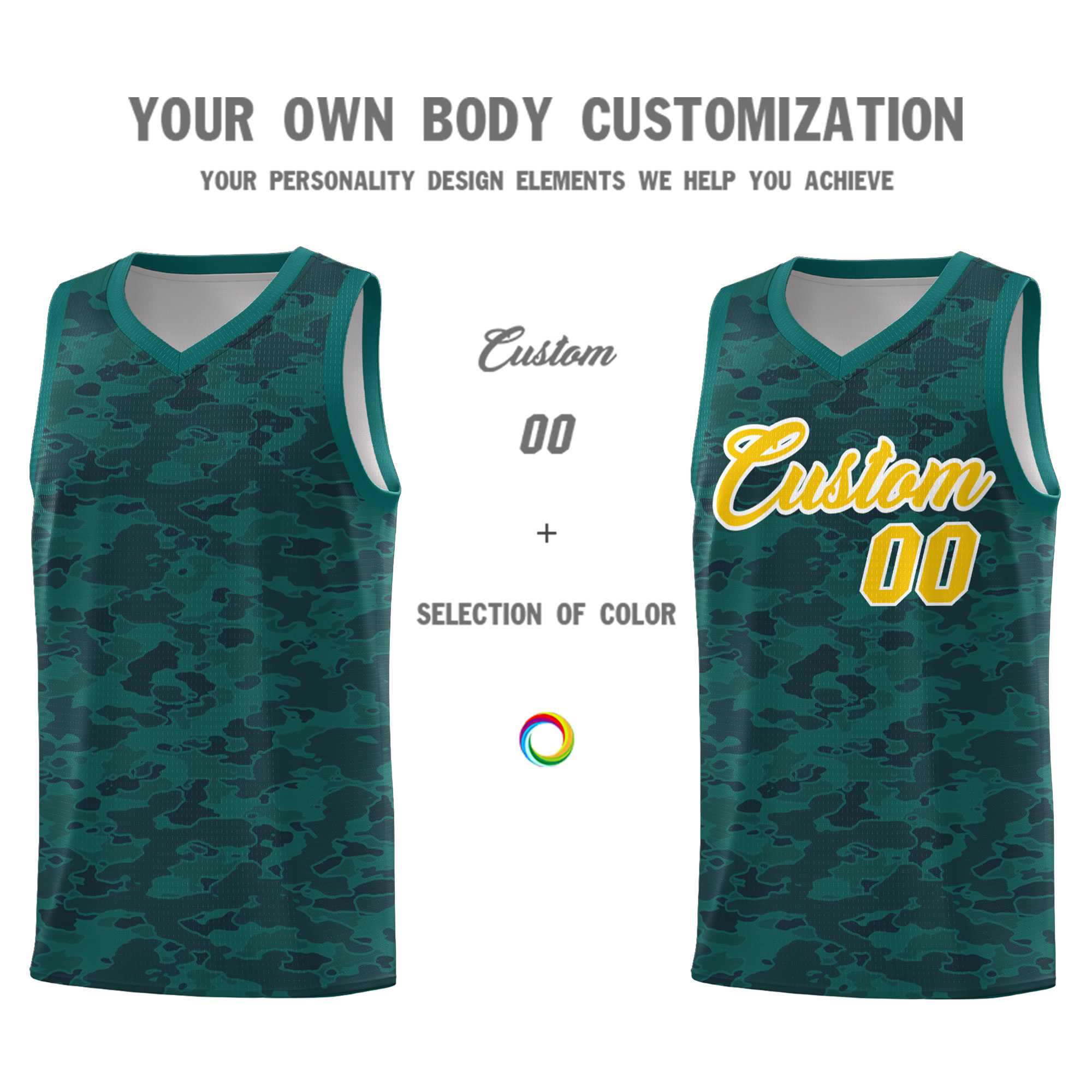 Custom Personalized Camo Kits Sports Uniform Basketball Jersey|KXKSHOP