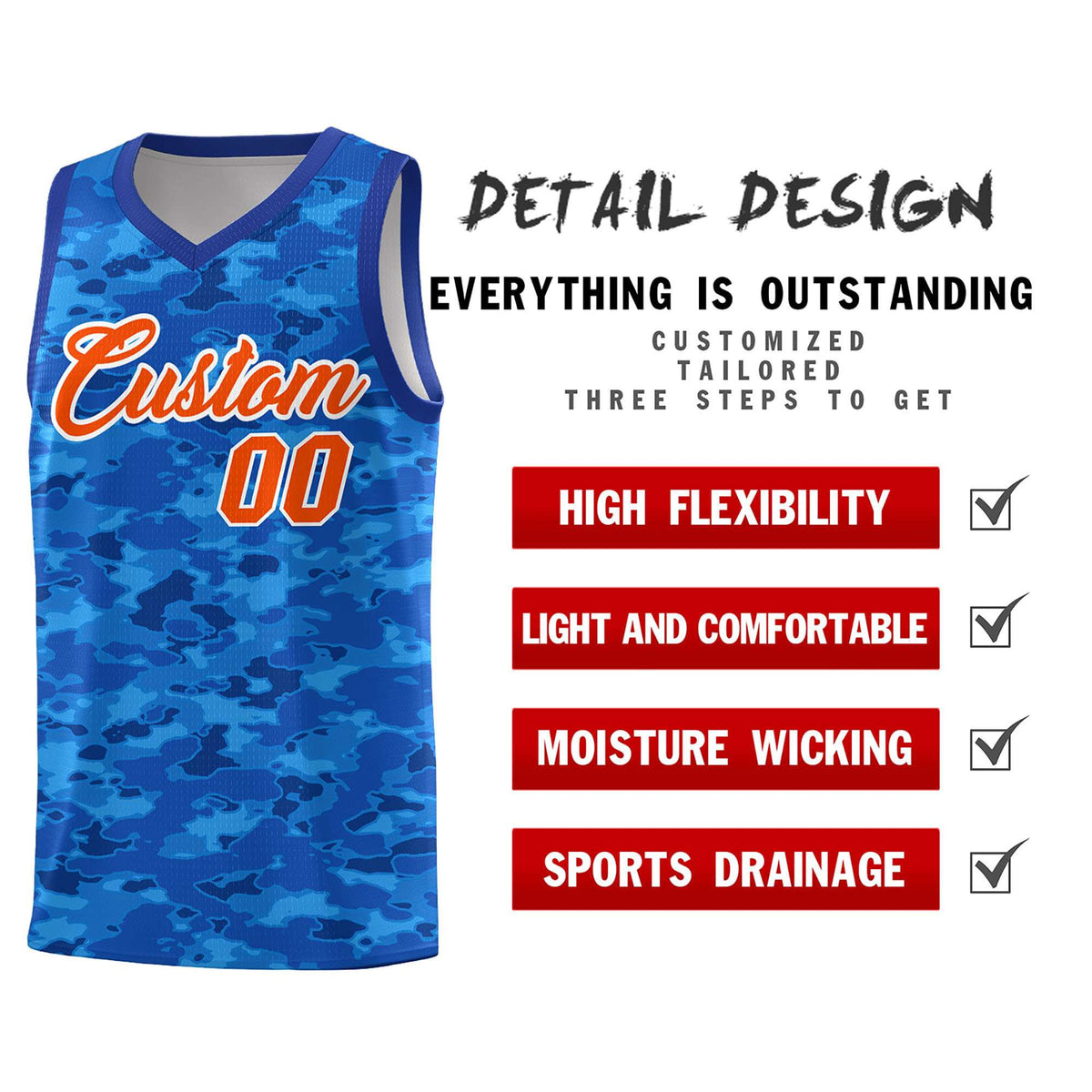 Custom Personalized Camo Kits Sports Uniform Basketball Jersey|KXKSHOP