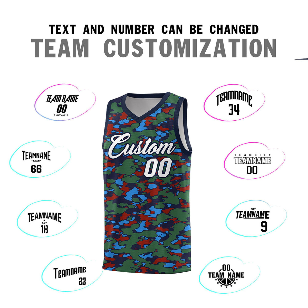 Custom Personalized Camo Kits Sports Uniform Basketball Jersey|KXKSHOP