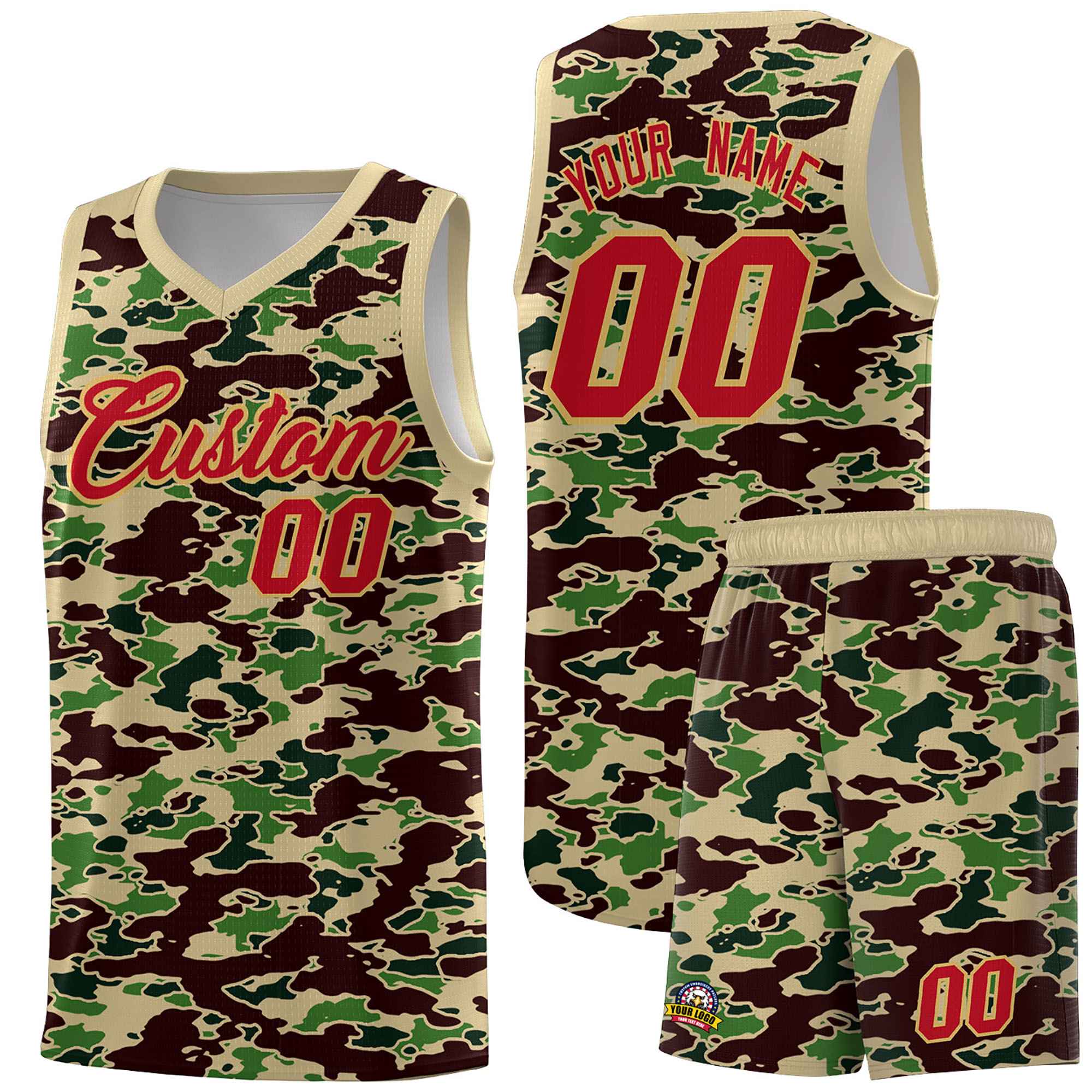 Custom Personalized Camo Kits Sports Uniform Basketball Jersey|KXKSHOP