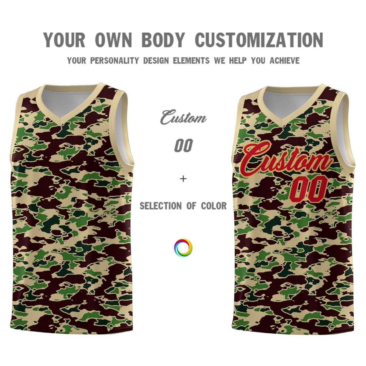 Custom Personalized Camo Kits Sports Uniform Basketball Jersey|KXKSHOP