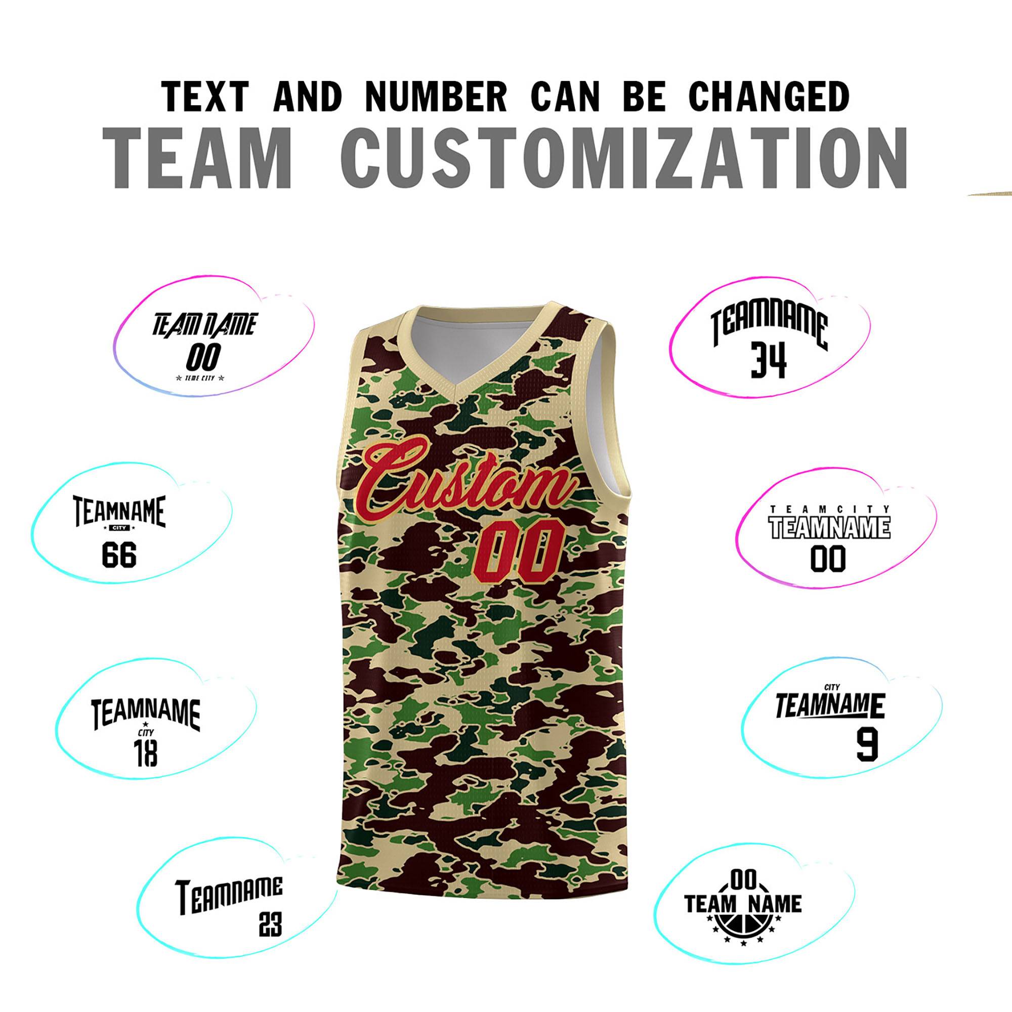 Custom Personalized Camo Kits Sports Uniform Basketball Jersey|KXKSHOP