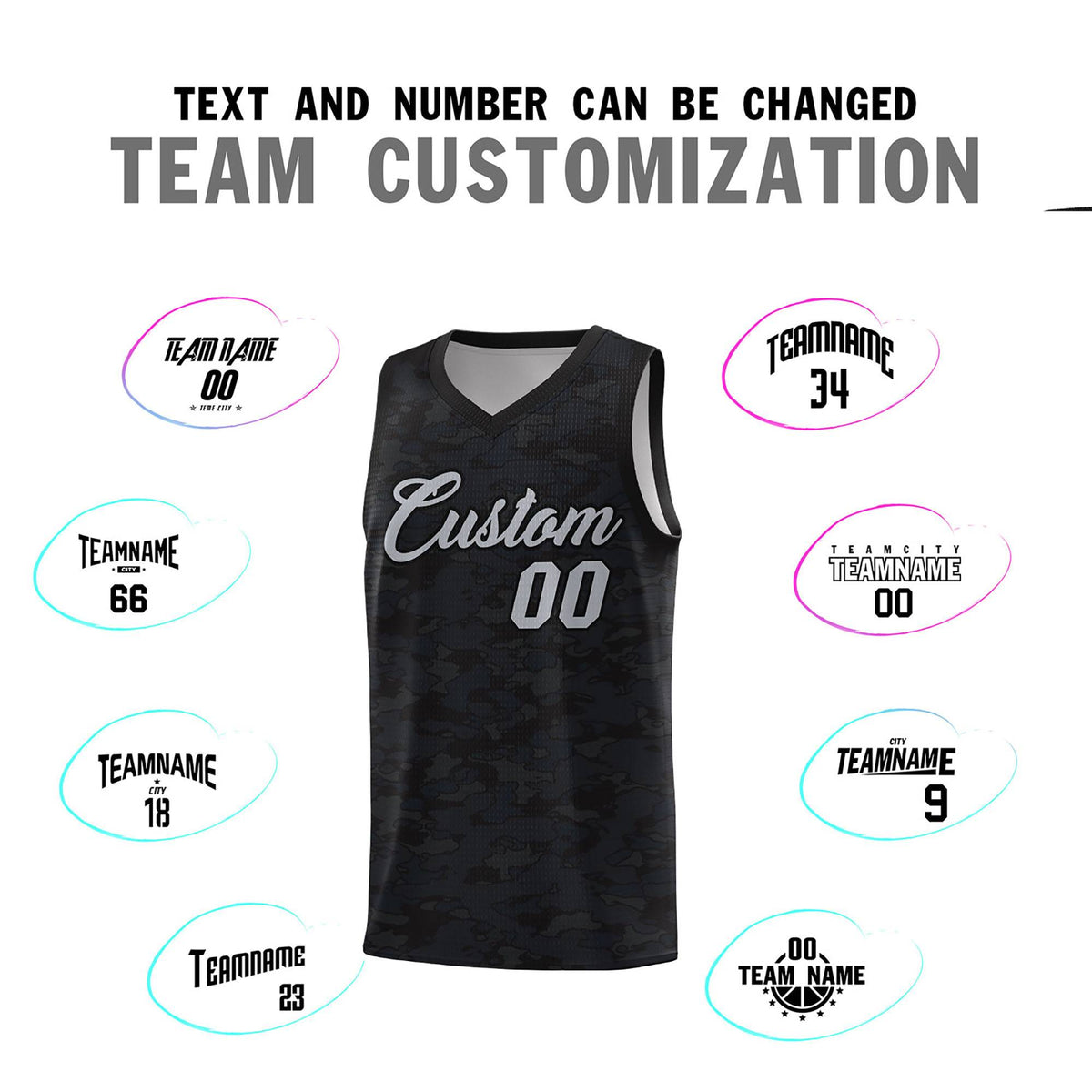 Custom Personalized Camo Kits Sports Uniform Basketball Jersey|KXKSHOP