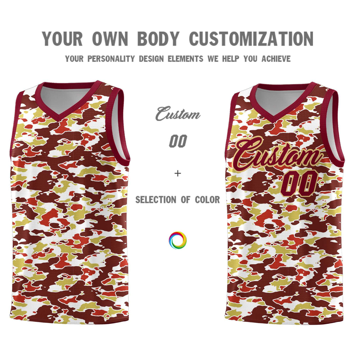 Custom Personalized Camo Kits Sports Uniform Basketball Jersey|KXKSHOP