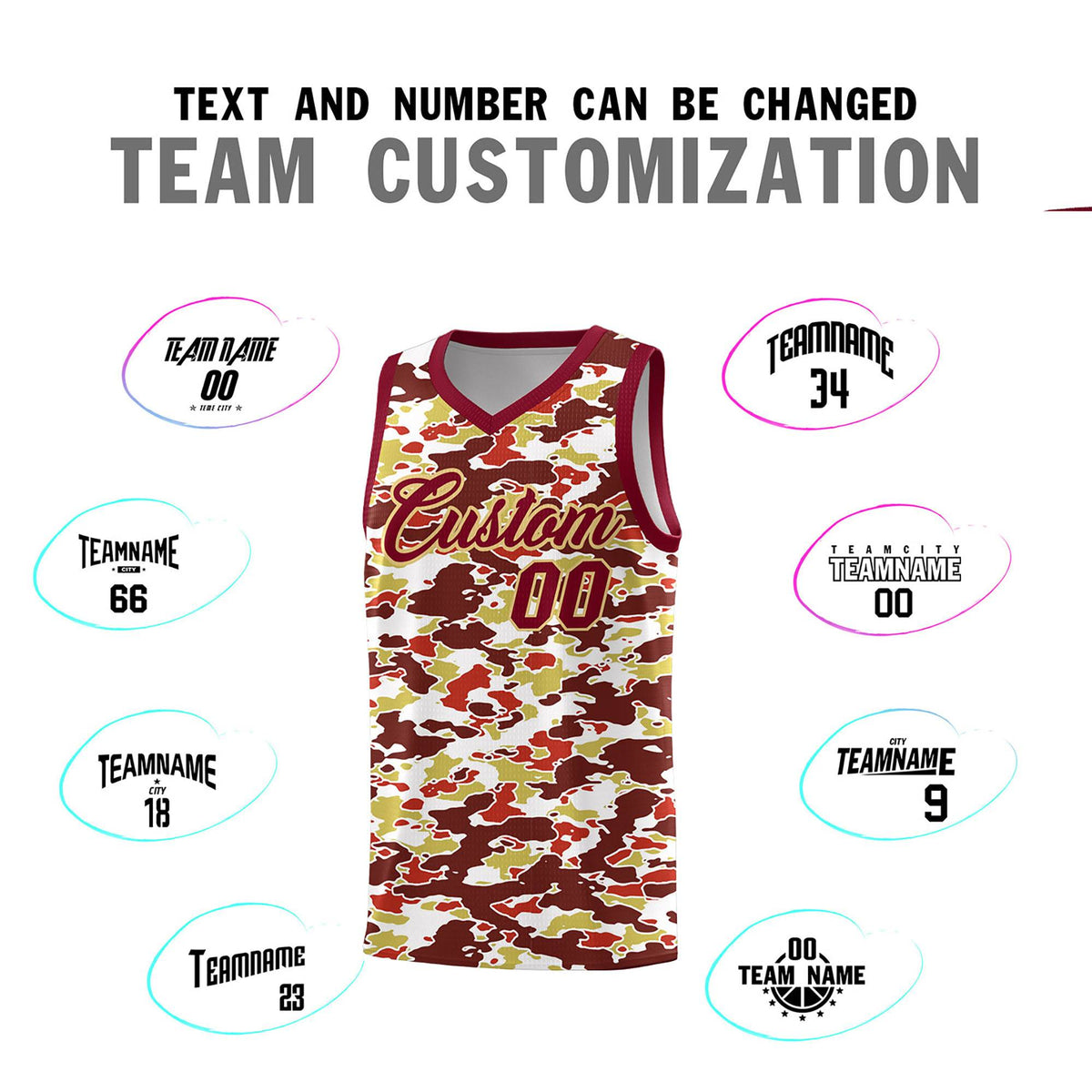 Custom Personalized Camo Kits Sports Uniform Basketball Jersey|KXKSHOP