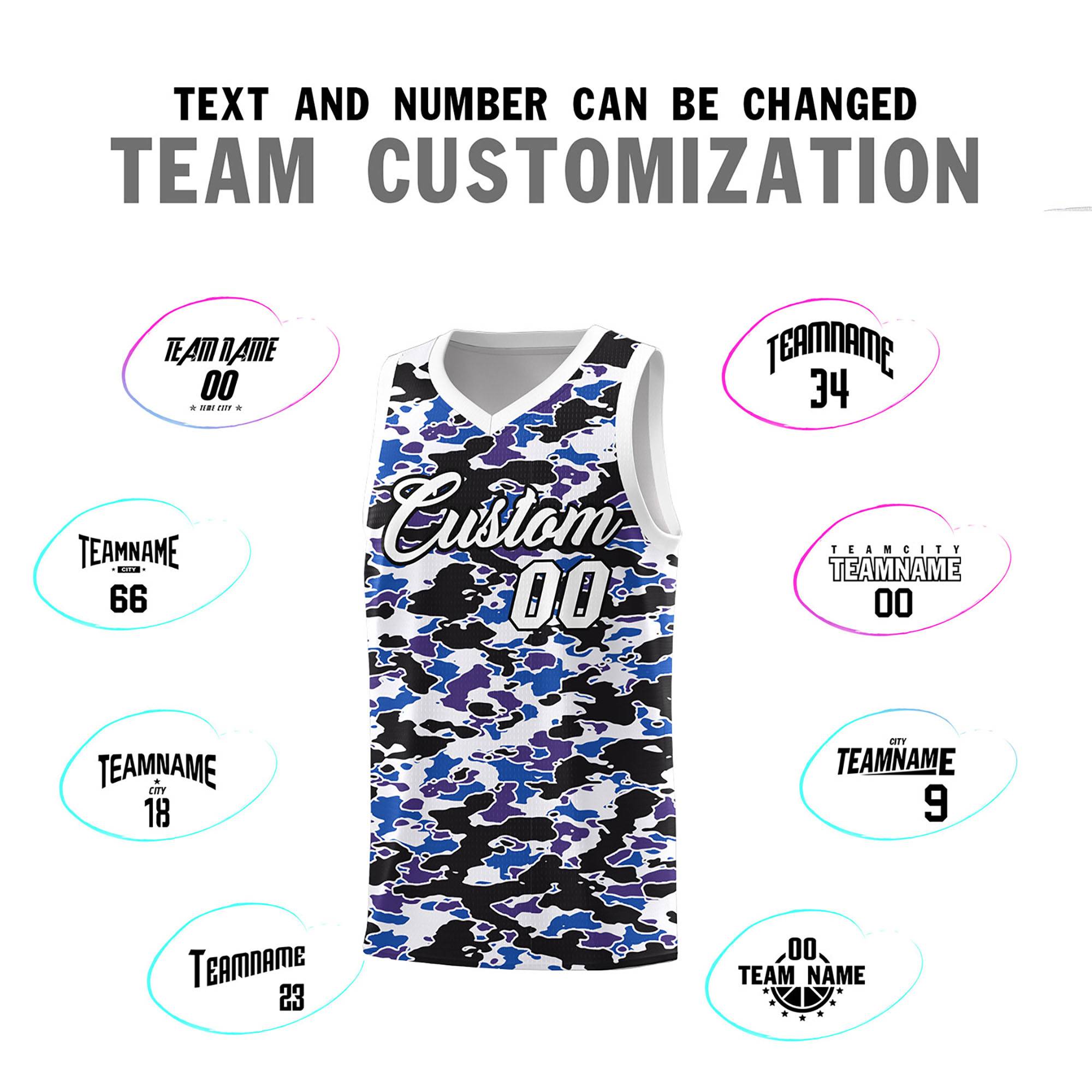 Custom Personalized Camo Kits Sports Uniform Basketball Jersey|KXKSHOP