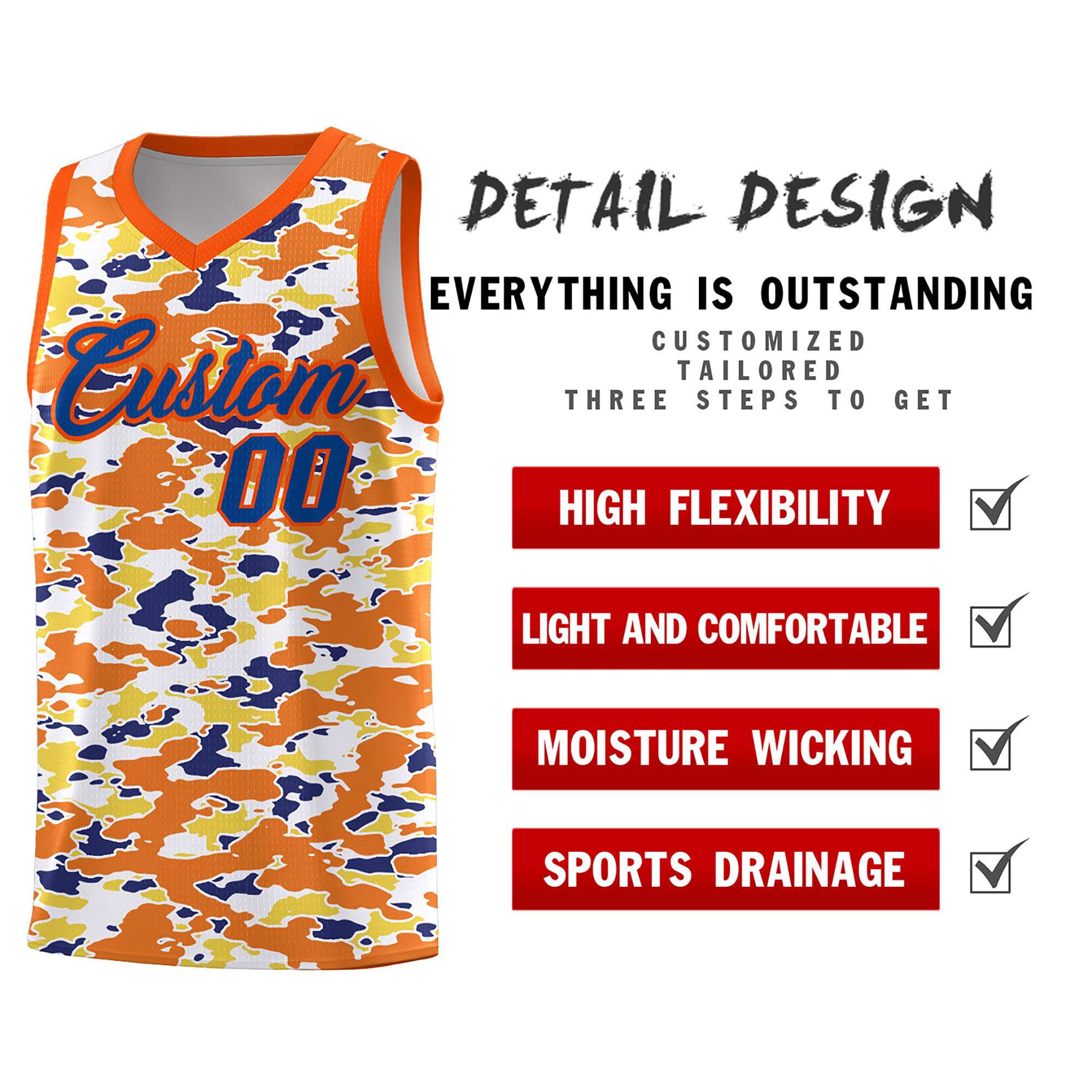 Custom Personalized Camo Kits Sports Uniform Basketball Jersey|KXKSHOP