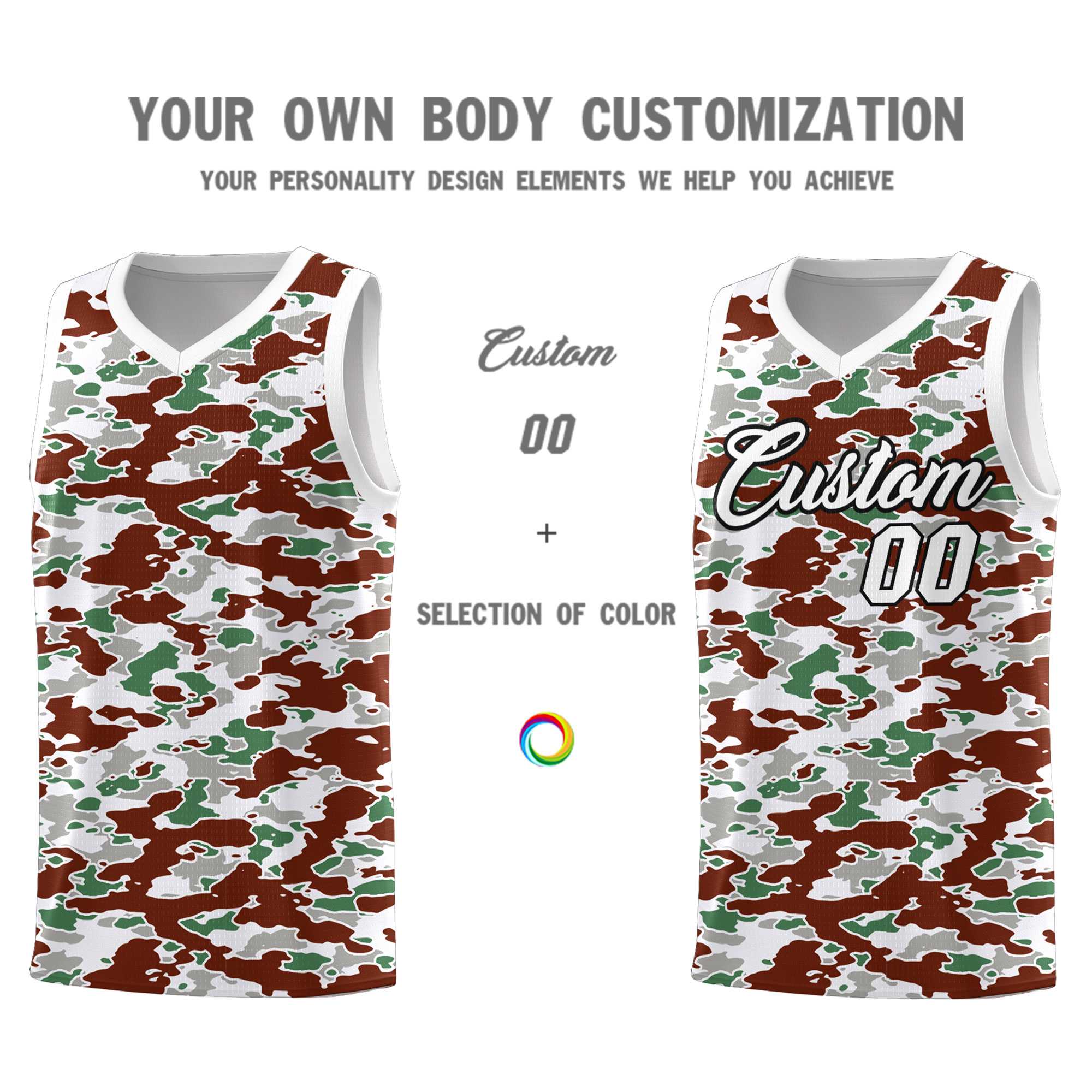 Custom Personalized Camo Kits Sports Uniform Basketball Jersey|KXKSHOP
