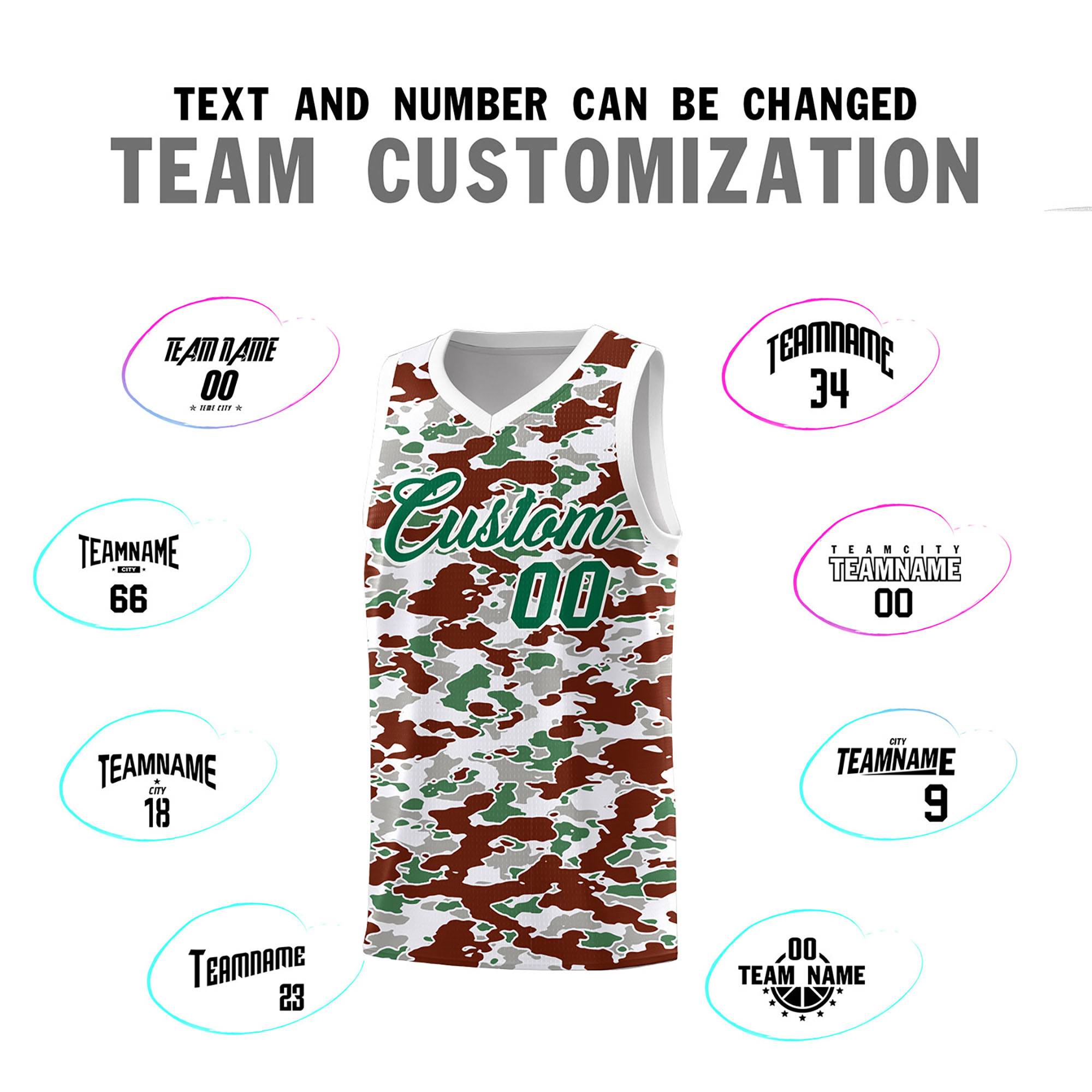 Custom Personalized Camo Kits Sports Uniform Basketball Jersey|KXKSHOP