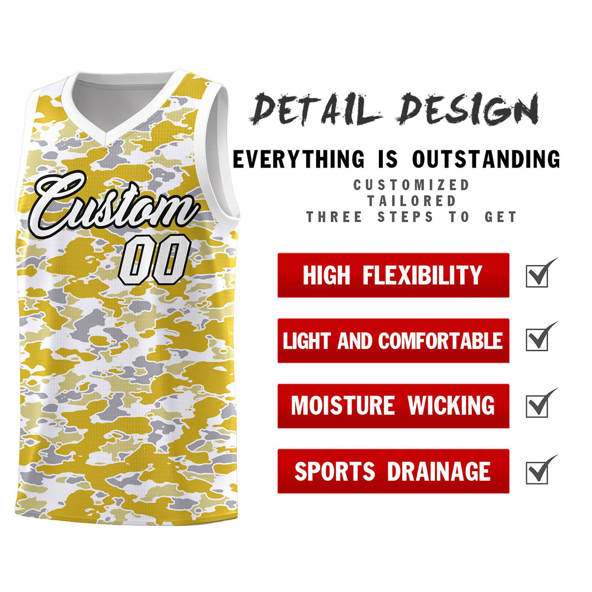 Custom Personalized Camo Kits Sports Uniform Basketball Jersey|KXKSHOP