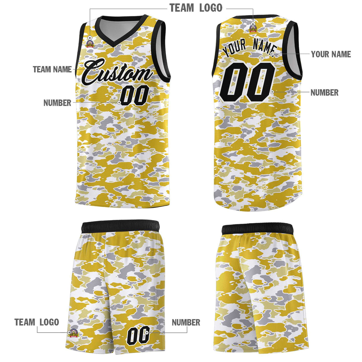 Custom Personalized Camo Kits Sports Uniform Basketball Jersey|KXKSHOP