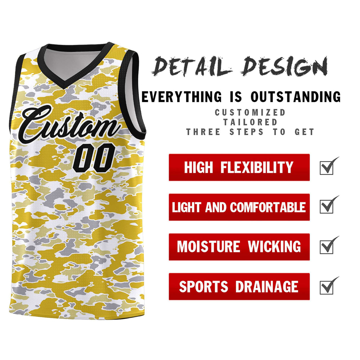 Custom Personalized Camo Kits Sports Uniform Basketball Jersey|KXKSHOP