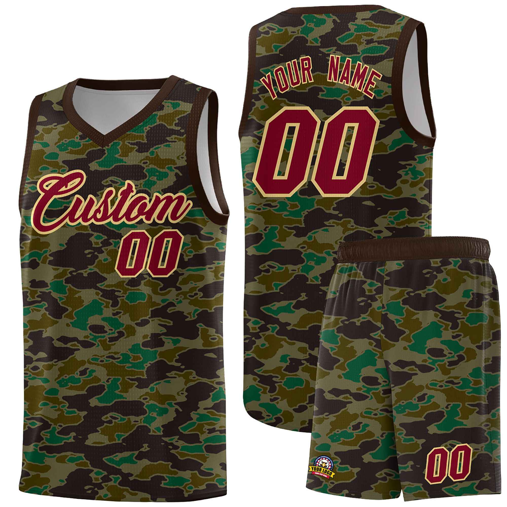 Custom Personalized Camo Kits Sports Uniform Basketball Jersey|KXKSHOP