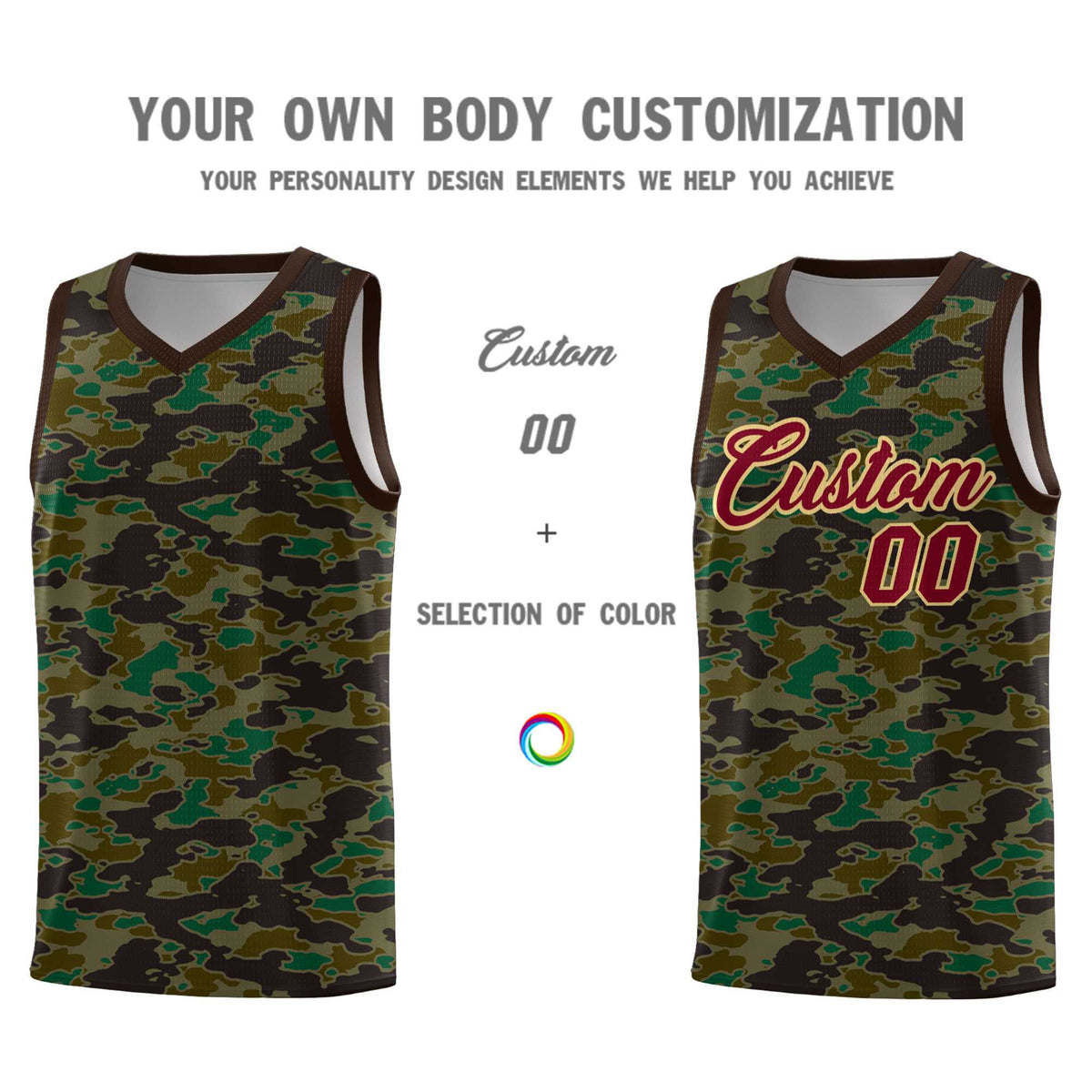Custom Personalized Camo Kits Sports Uniform Basketball Jersey|KXKSHOP