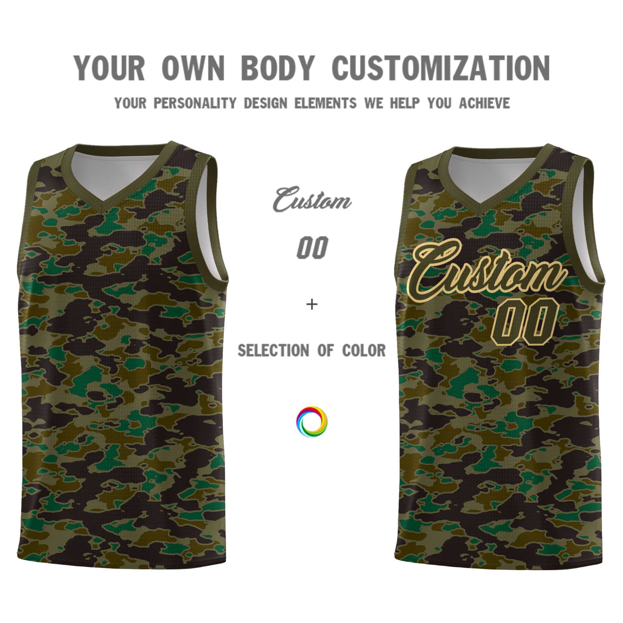 Custom Personalized Camo Kits Sports Uniform Basketball Jersey|KXKSHOP