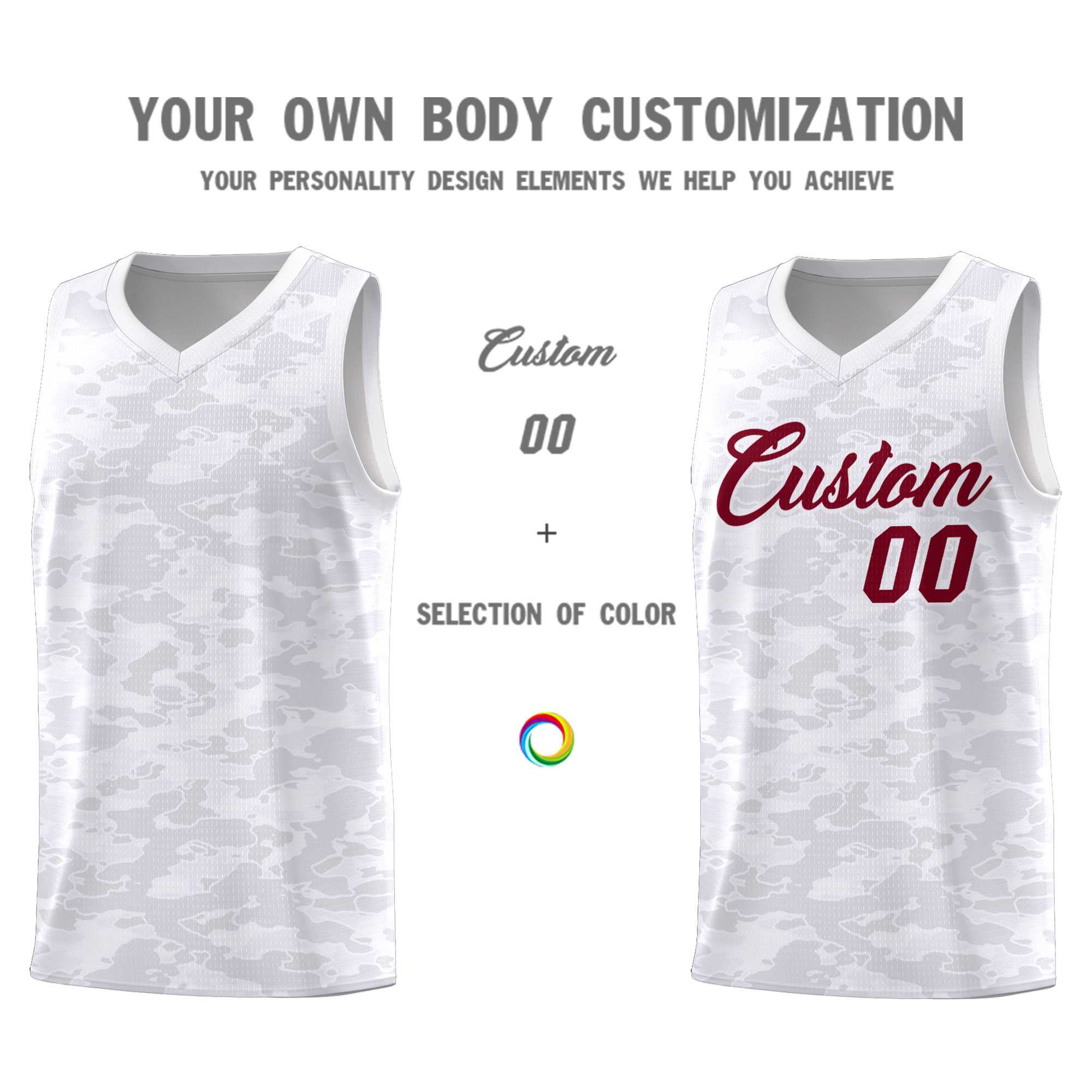 Custom Personalized Camo Kits Sports Uniform Basketball Jersey|KXKSHOP