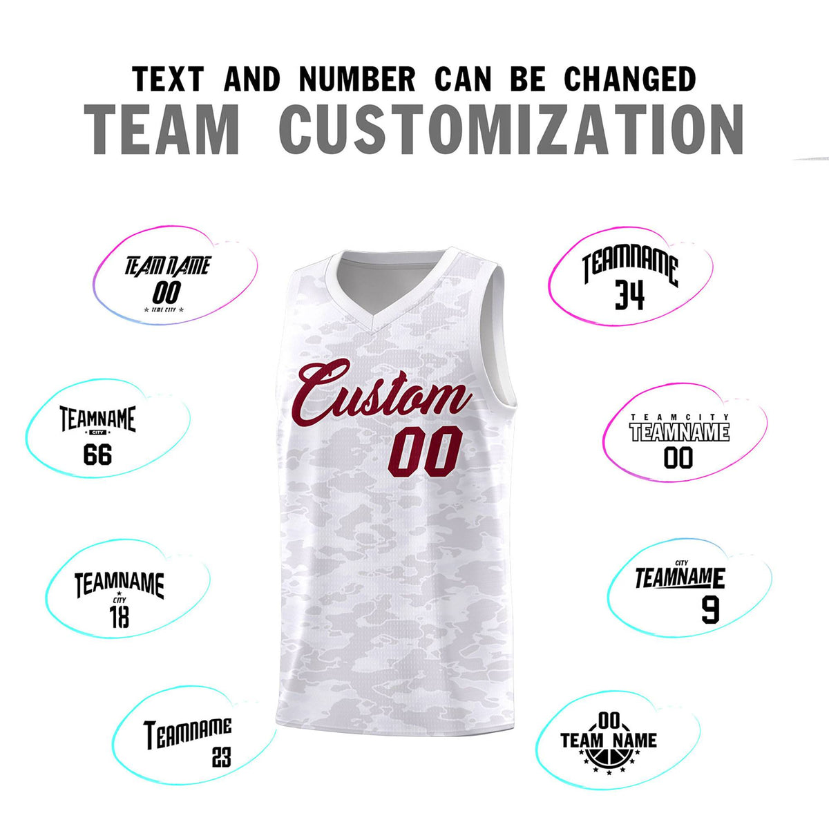 Custom Personalized Camo Kits Sports Uniform Basketball Jersey|KXKSHOP