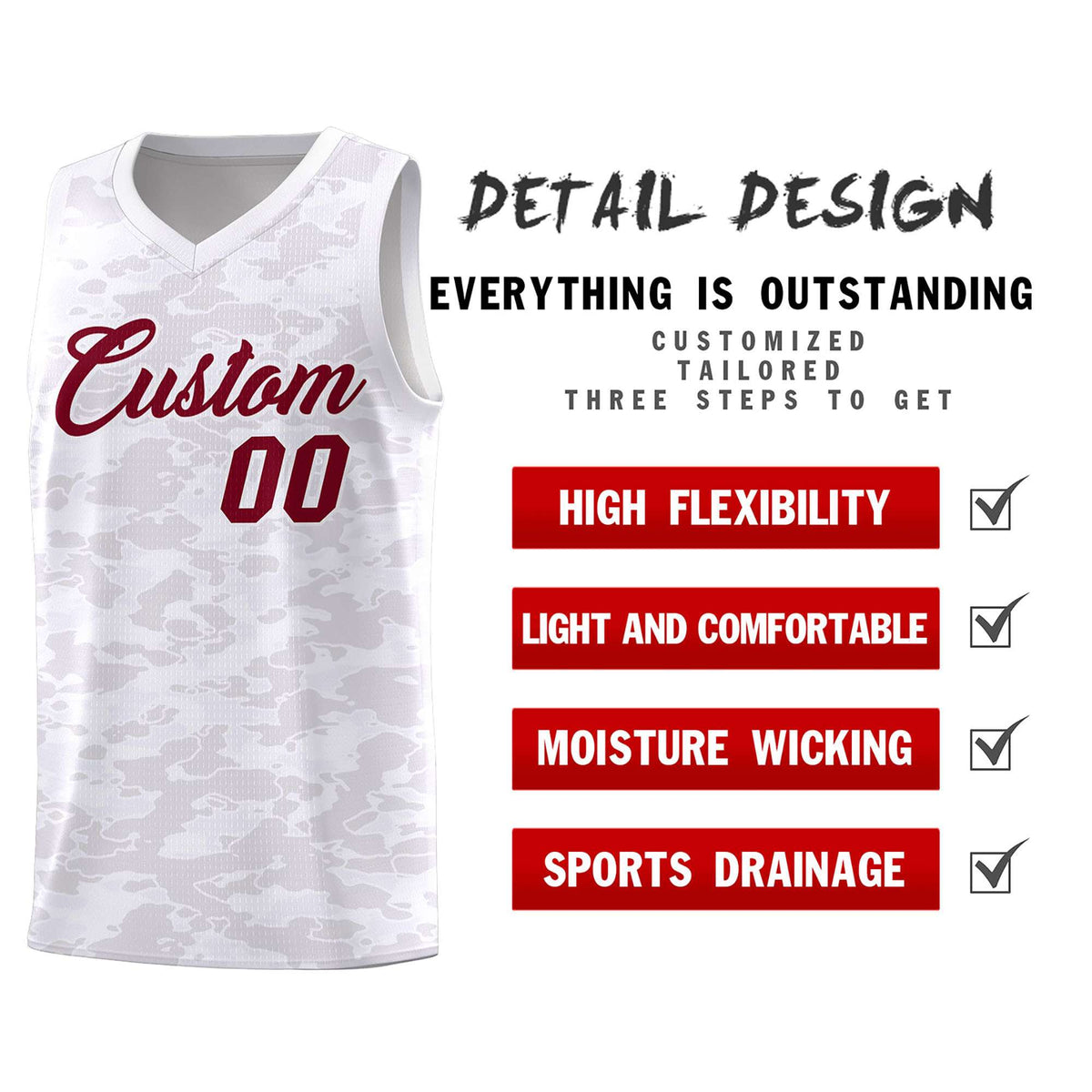 Custom Personalized Camo Kits Sports Uniform Basketball Jersey|KXKSHOP