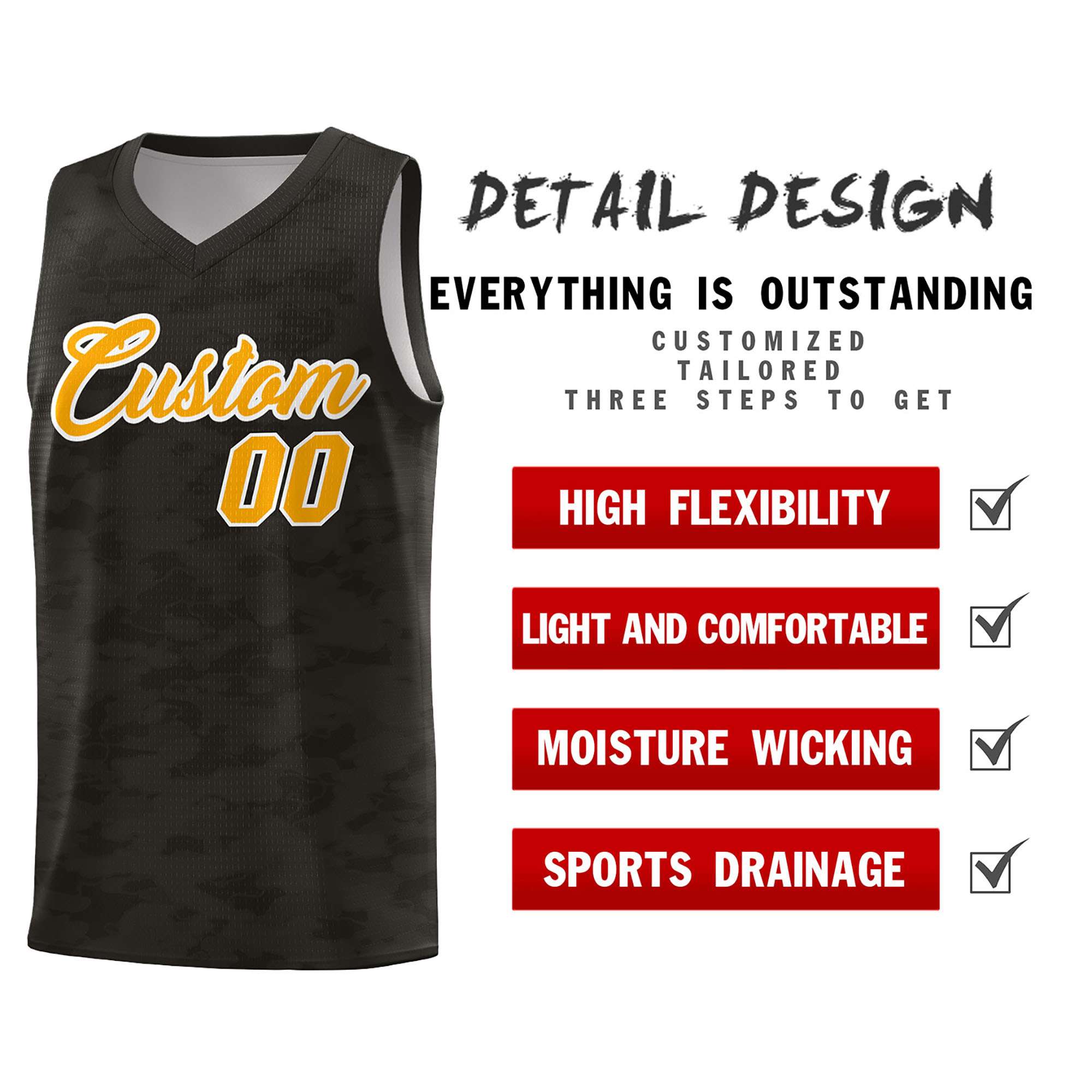Custom Personalized Camo Kits Sports Uniform Basketball Jersey|KXKSHOP