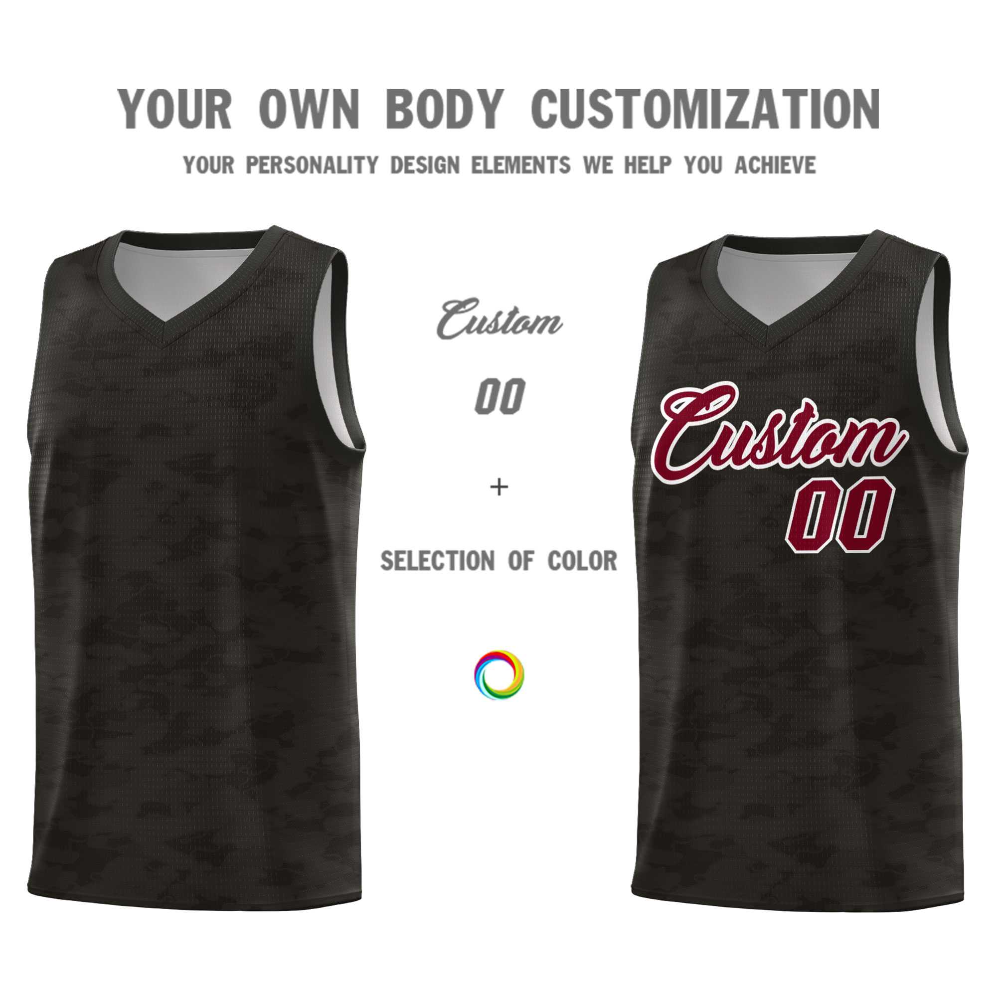 Custom Personalized Camo Kits Sports Uniform Basketball Jersey|KXKSHOP