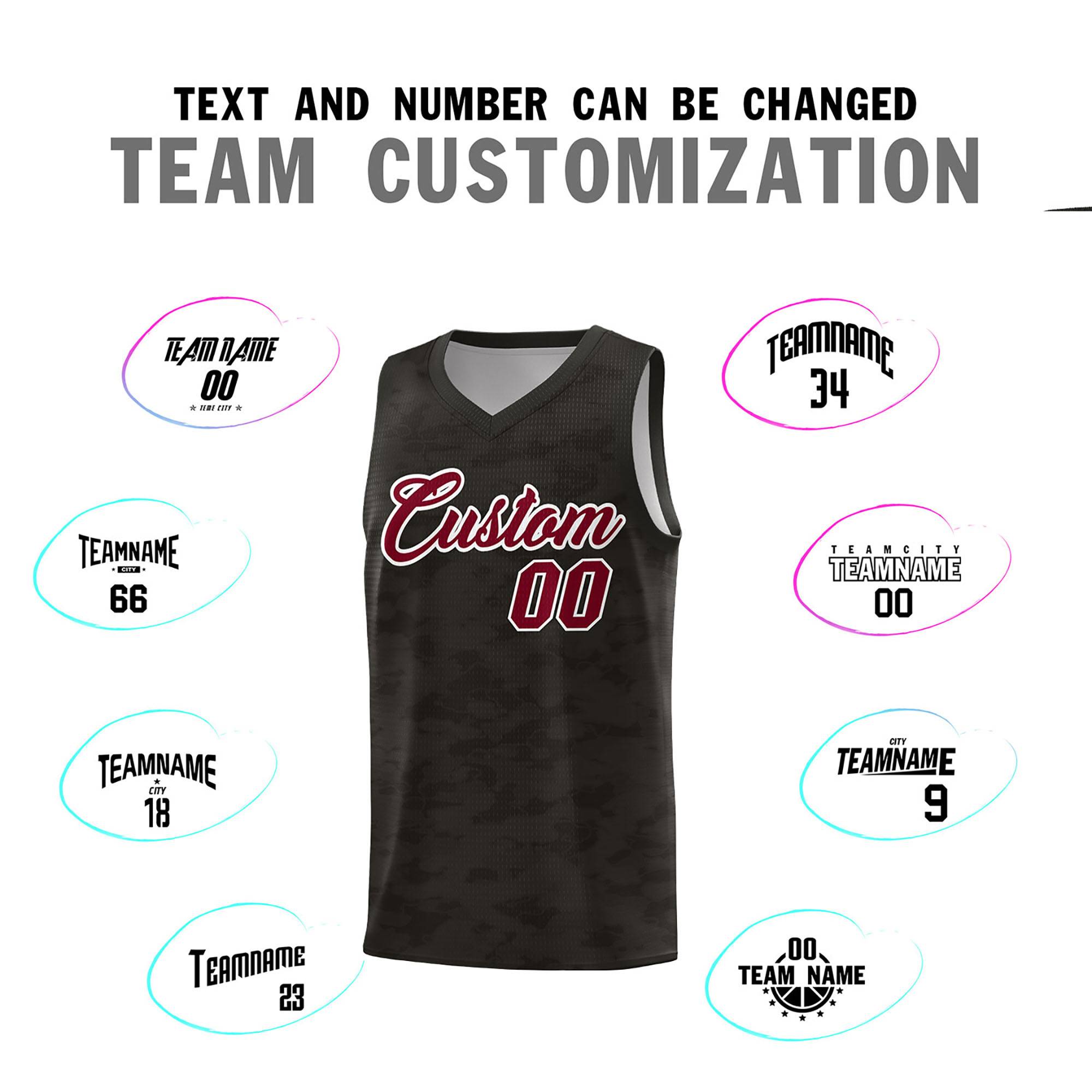 Custom Personalized Camo Kits Sports Uniform Basketball Jersey|KXKSHOP