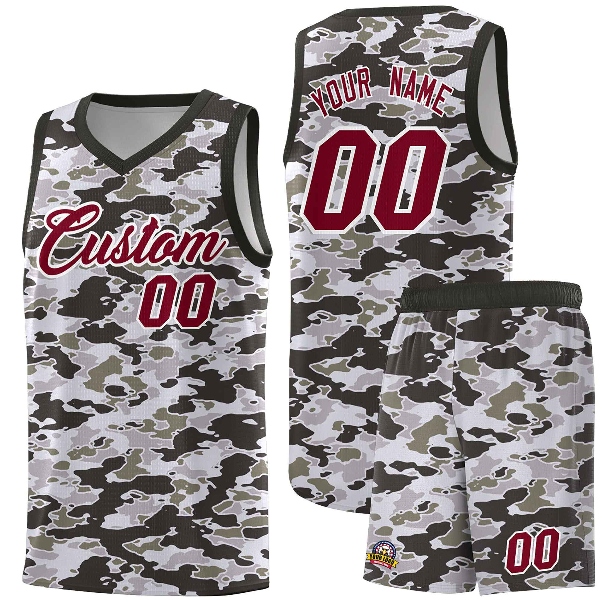 Custom Personalized Camo Kits Sports Uniform Basketball Jersey|KXKSHOP