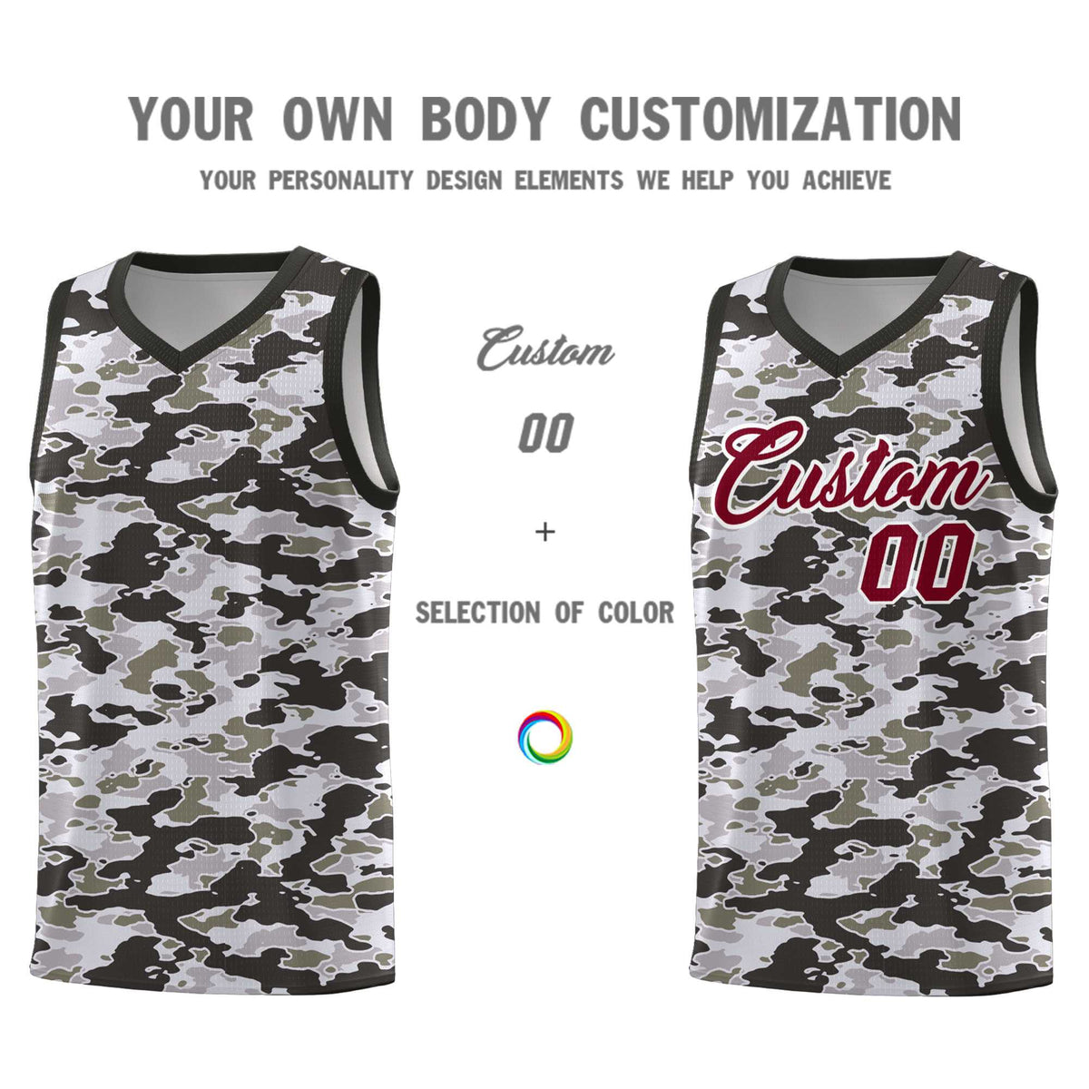 Custom Personalized Camo Kits Sports Uniform Basketball Jersey|KXKSHOP
