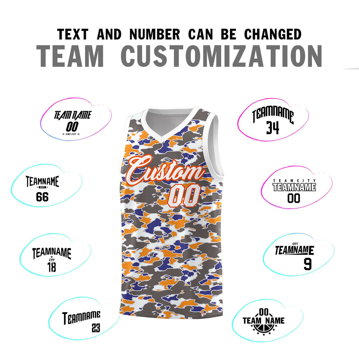 Custom Personalized Camo Kits Sports Uniform Basketball Jersey|KXKSHOP