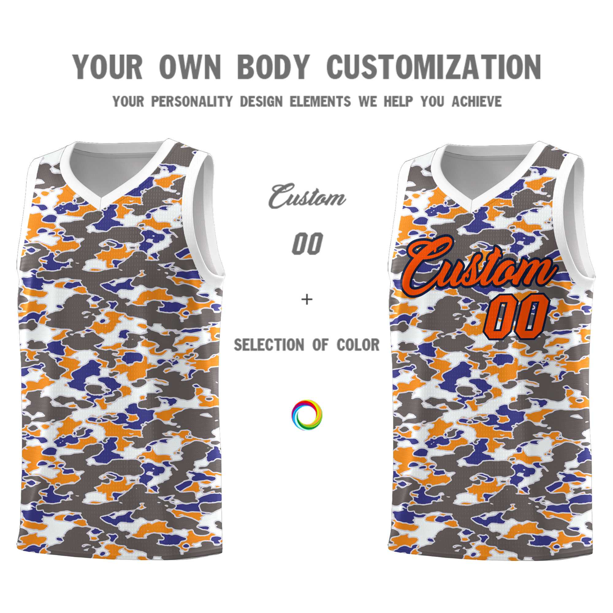 Custom Personalized Camo Kits Sports Uniform Basketball Jersey|KXKSHOP