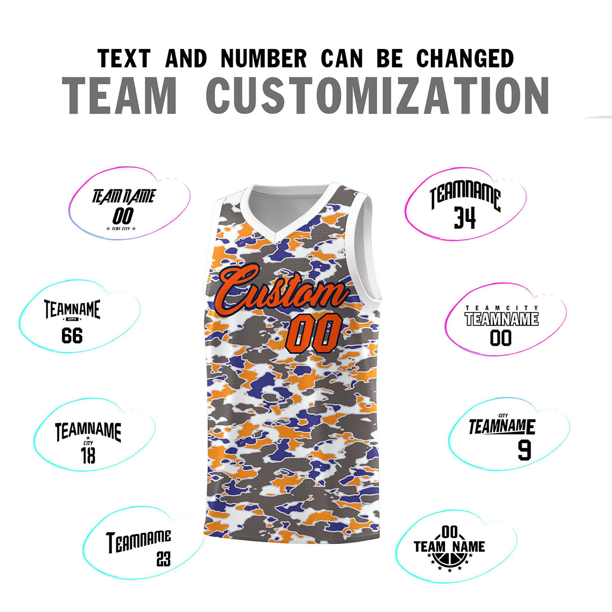 Custom Personalized Camo Kits Sports Uniform Basketball Jersey|KXKSHOP