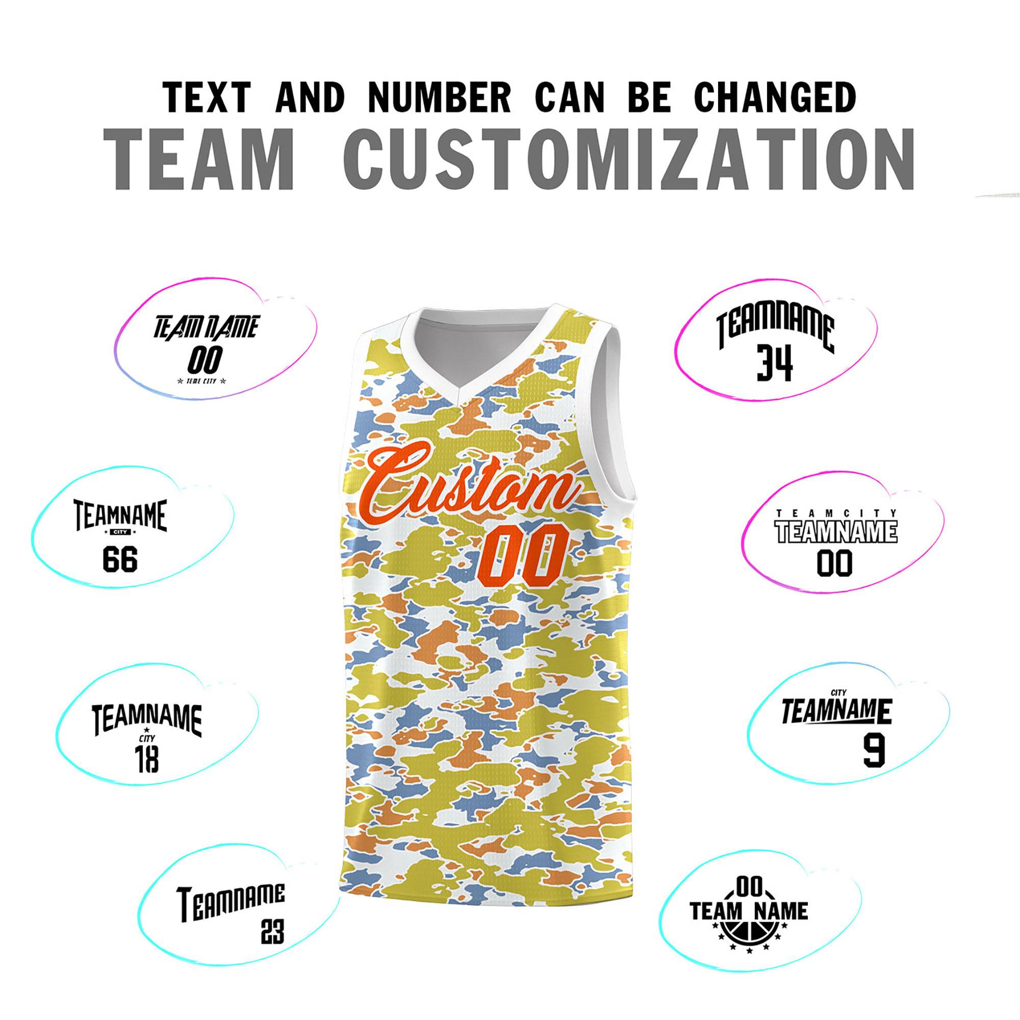 Custom Personalized Camo Kits Sports Uniform Basketball Jersey|KXKSHOP