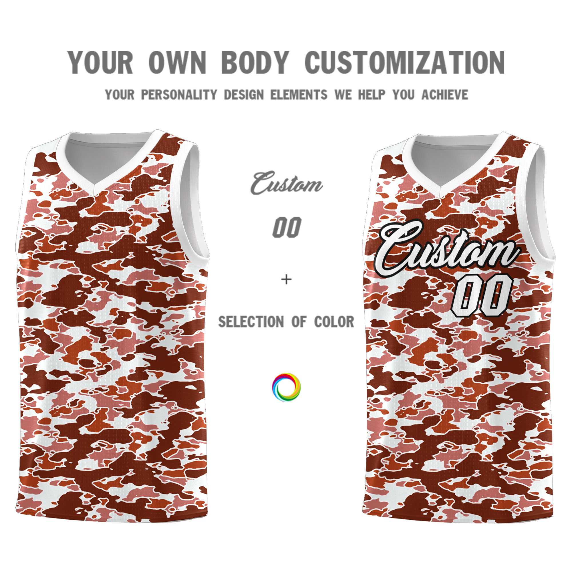 Custom Personalized Camo Kits Sports Uniform Basketball Jersey|KXKSHOP