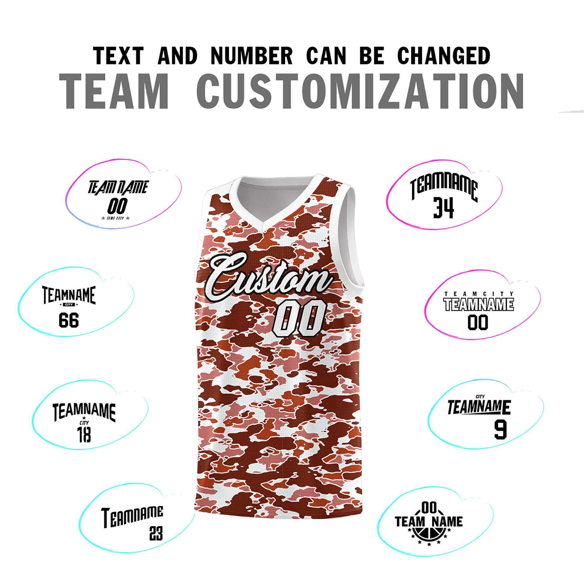Custom Personalized Camo Kits Sports Uniform Basketball Jersey|KXKSHOP