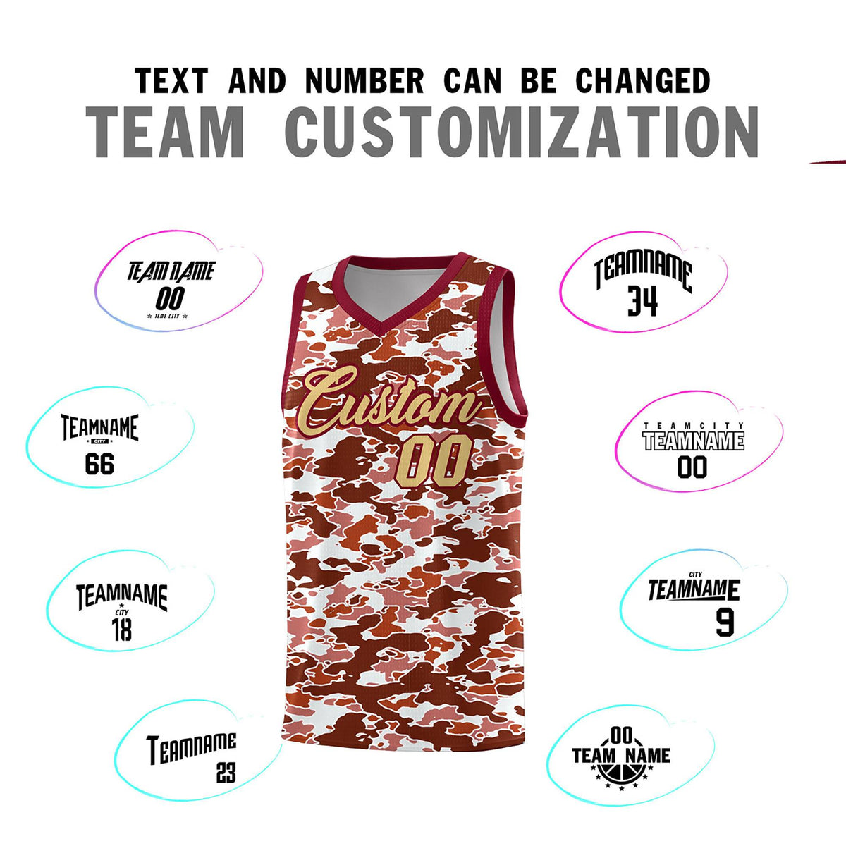 Custom Personalized Camo Kits Sports Uniform Basketball Jersey|KXKSHOP