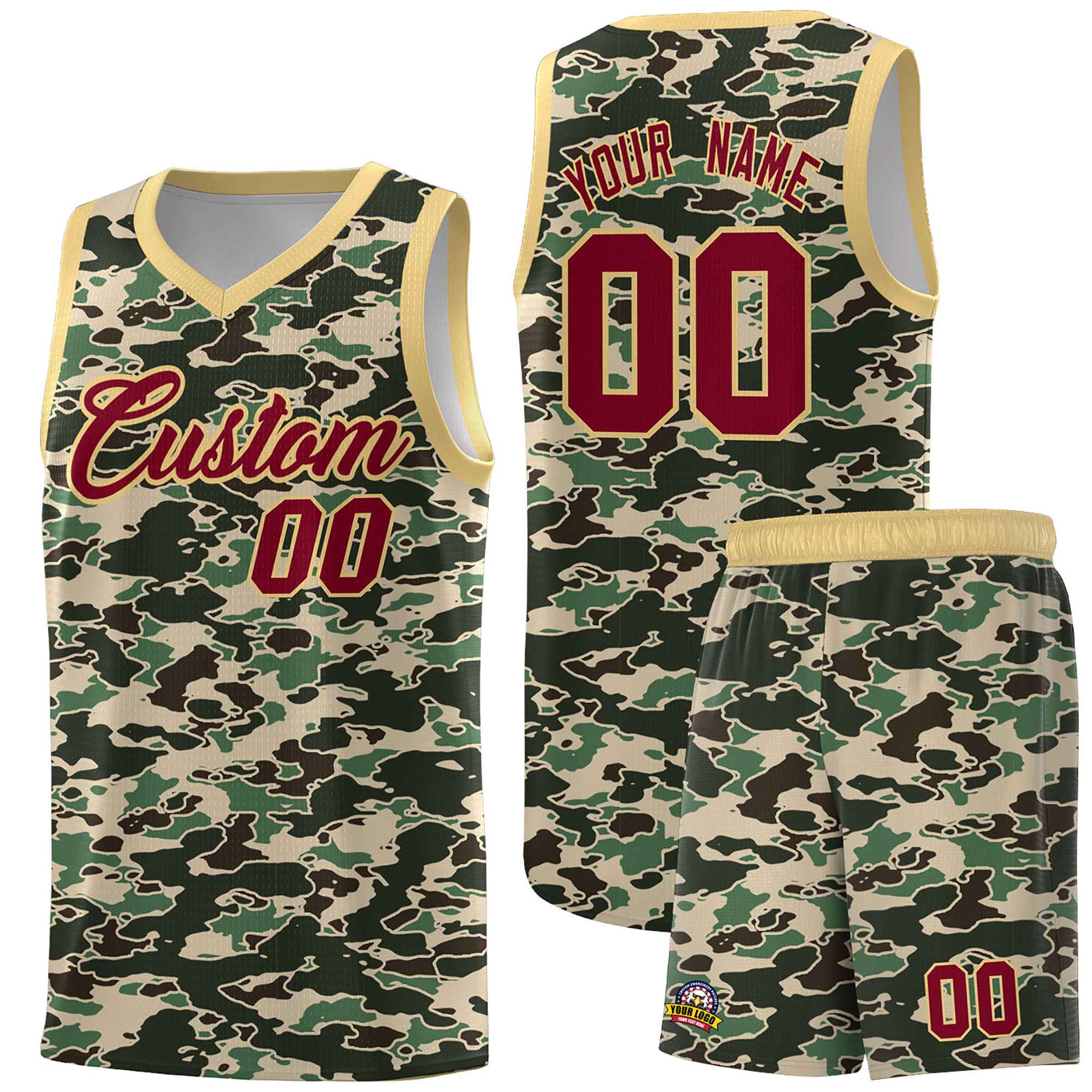 Custom Personalized Camo Kits Sports Uniform Basketball Jersey|KXKSHOP