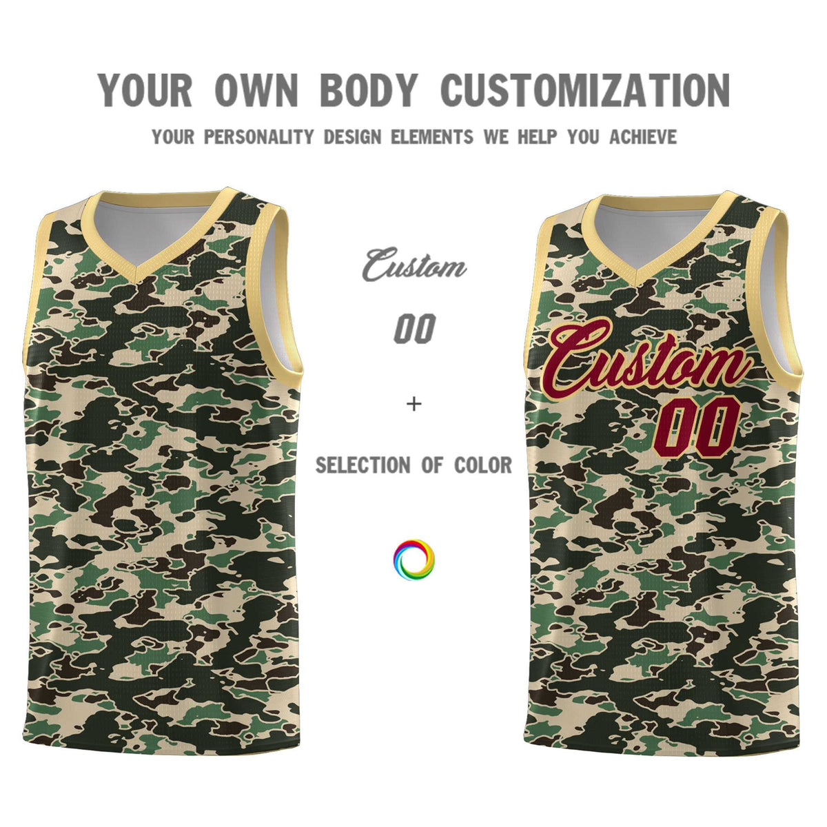 Custom Personalized Camo Kits Sports Uniform Basketball Jersey|KXKSHOP