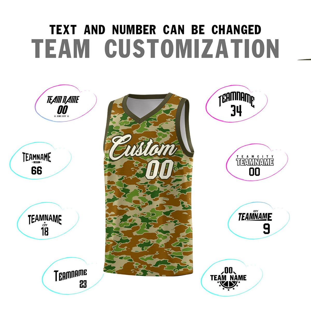Custom Personalized Camo Kits Sports Uniform Basketball Jersey|KXKSHOP