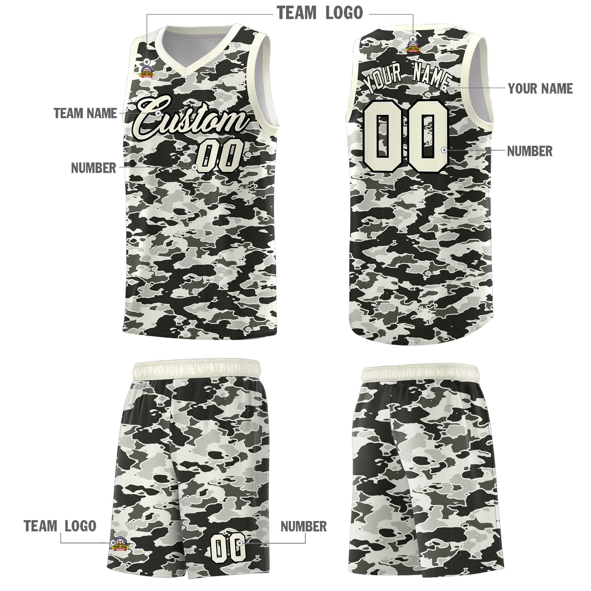 Custom Personalized Camo Kits Sports Uniform Basketball Jersey|KXKSHOP
